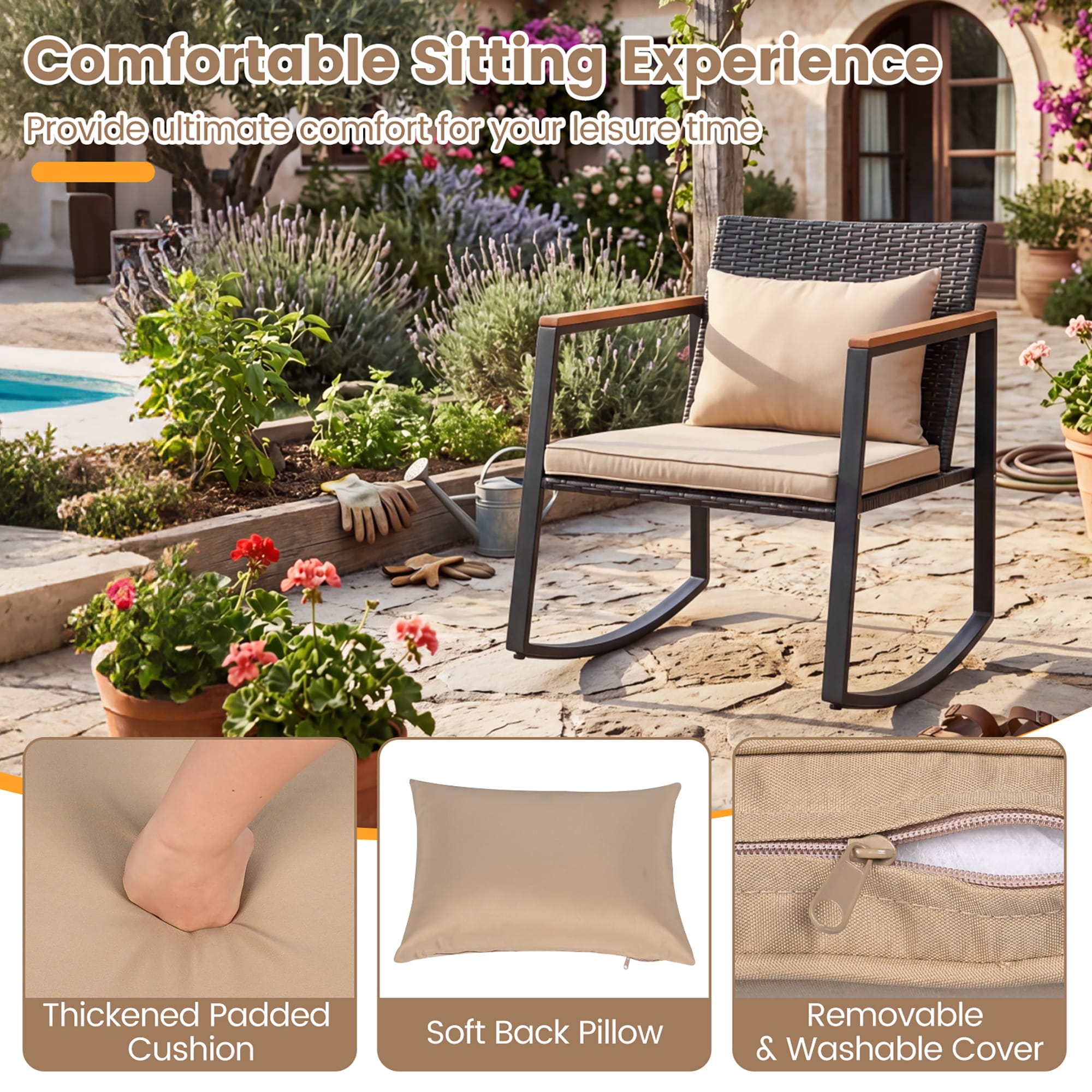 Costway HCST15688 Patio-Dining-Sets - View #3