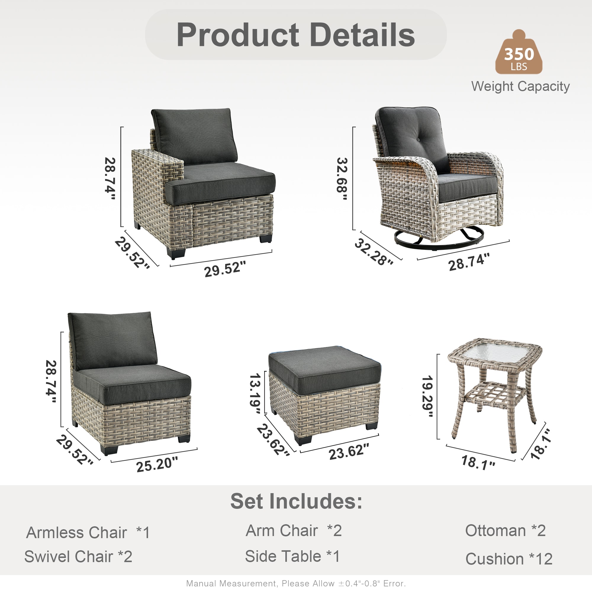 Caodoc L5-VYZTBS108-1 Patio-Sofas-Daybeds - View #7