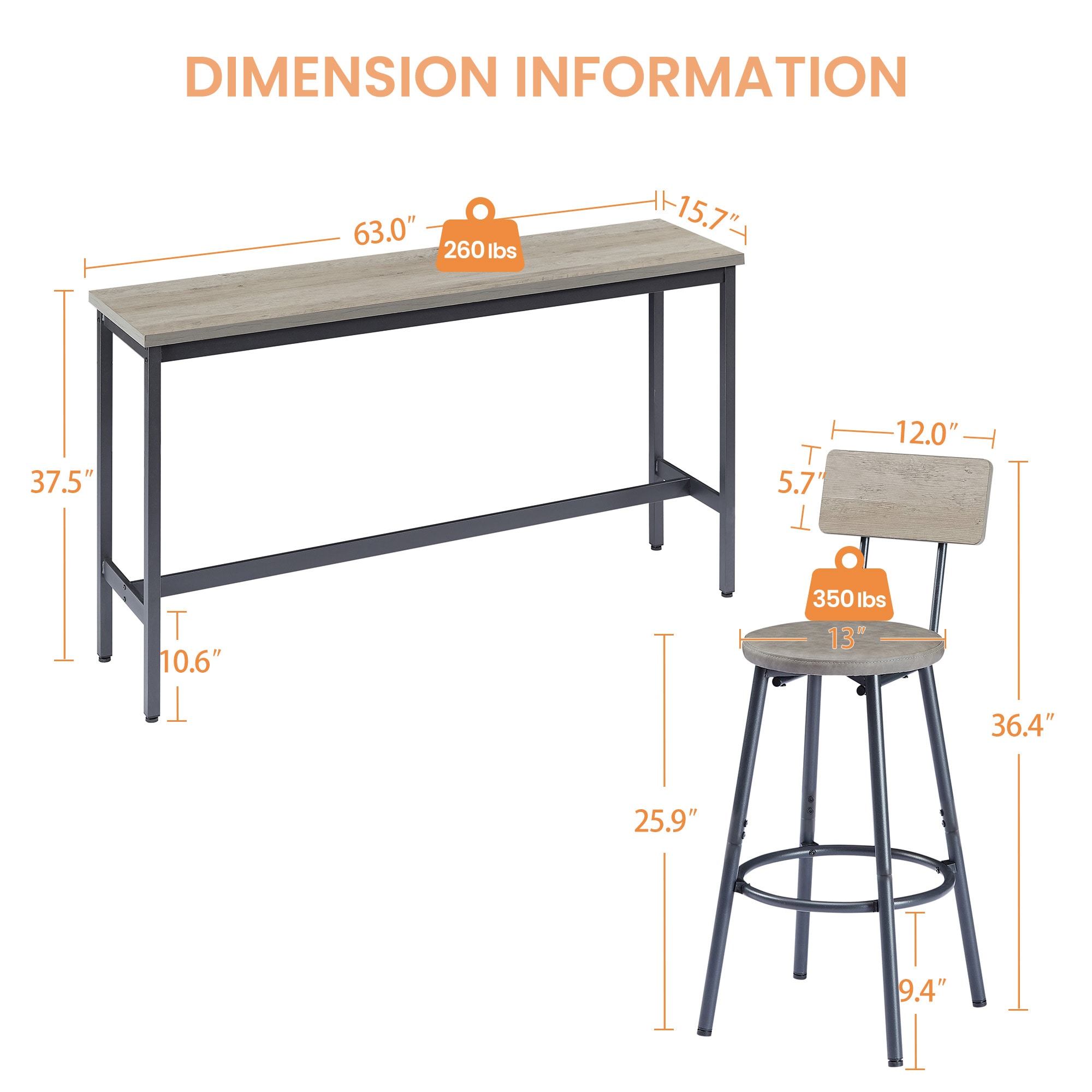 Fun Orange FUNS3DS05 Dining-Sets - View #6