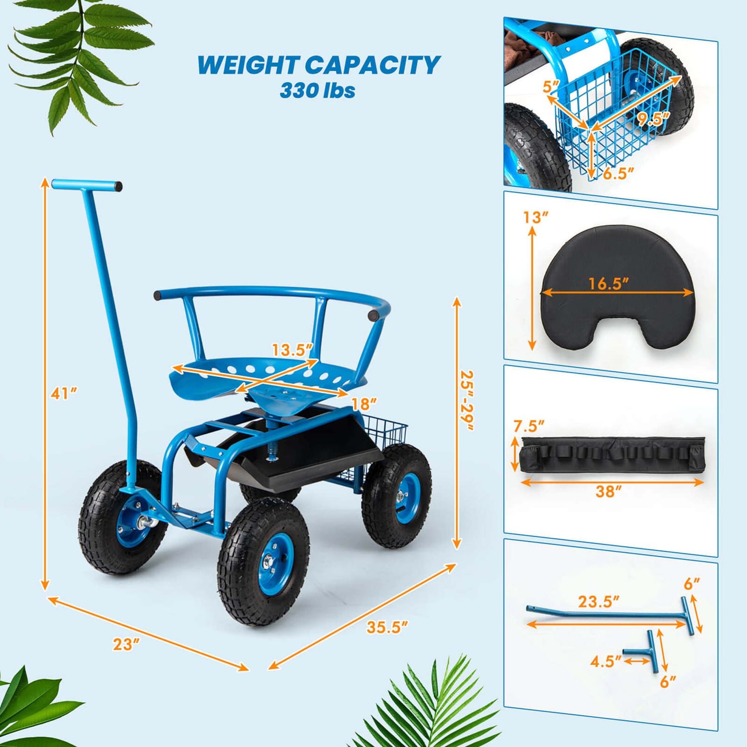 Costway CSHY005274 Yard-Carts - View #3