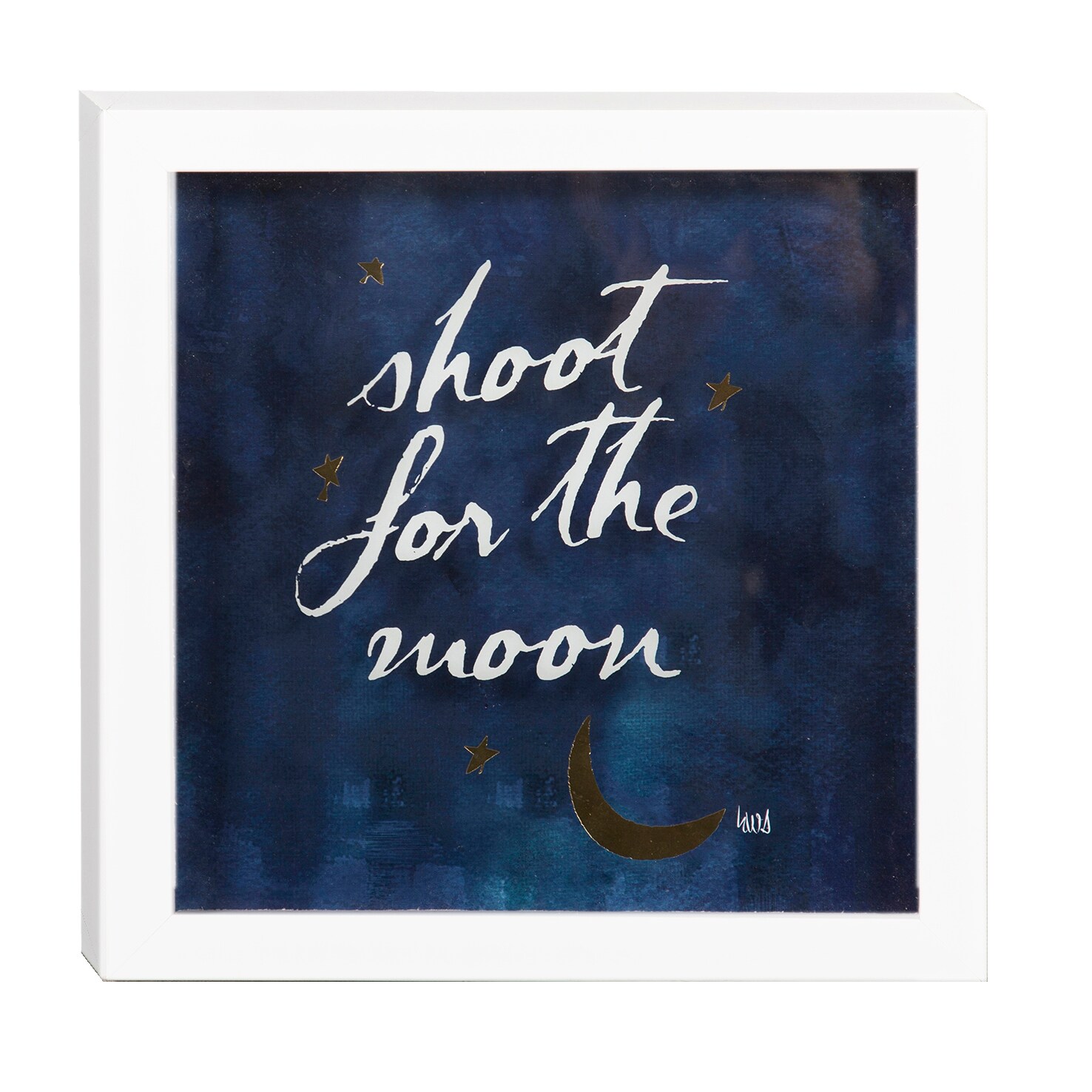  WD-S1-003 Inspirational Shadow Box White Framed 12-in H x 12-in W Inspirational Shadow Box
