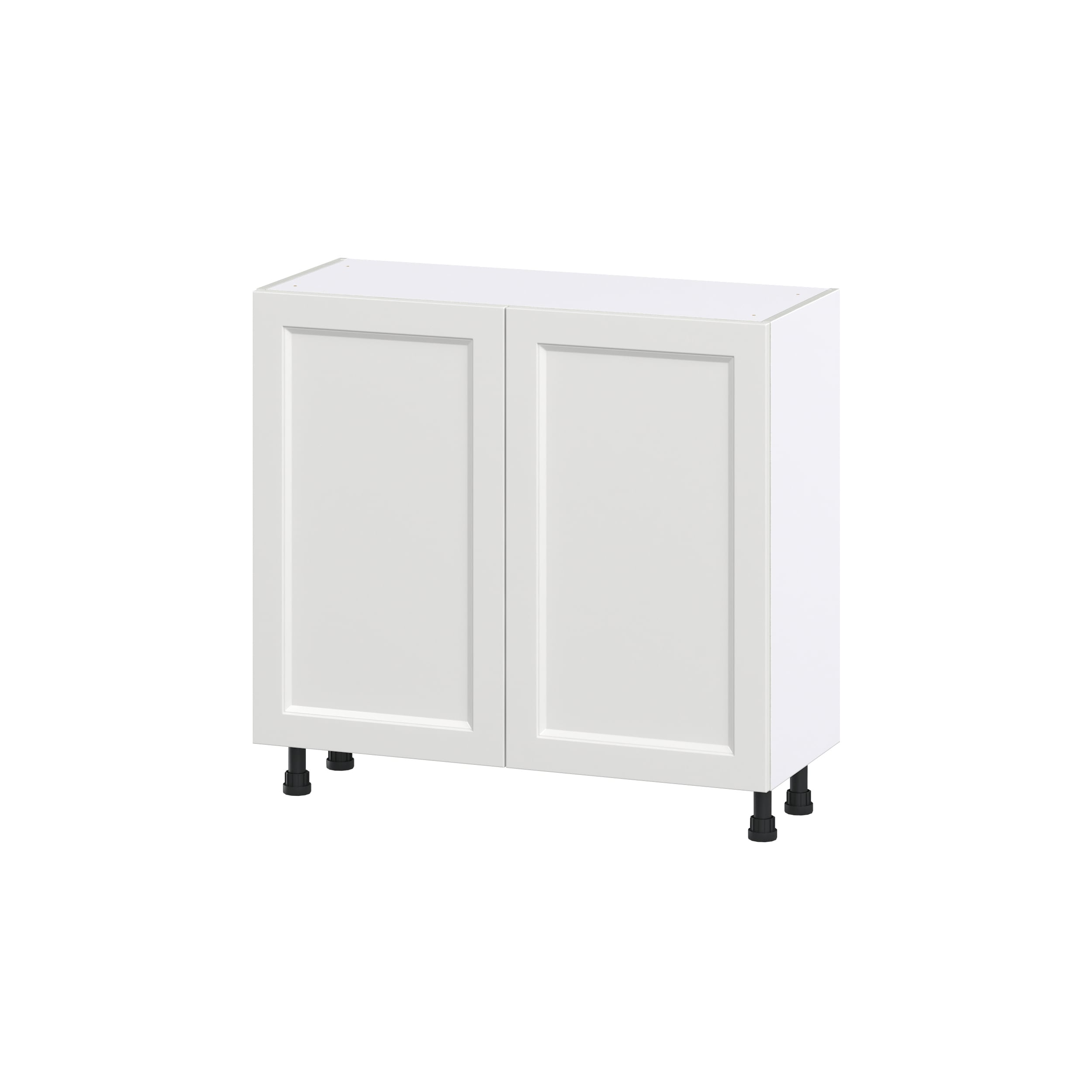 Hugo&Borg DSB3614FH-RI Riviera 36-in W x 34.5-in H x 14-in D Bright White Base Fully assembled Cabinet (Recessed Panel Shaker)