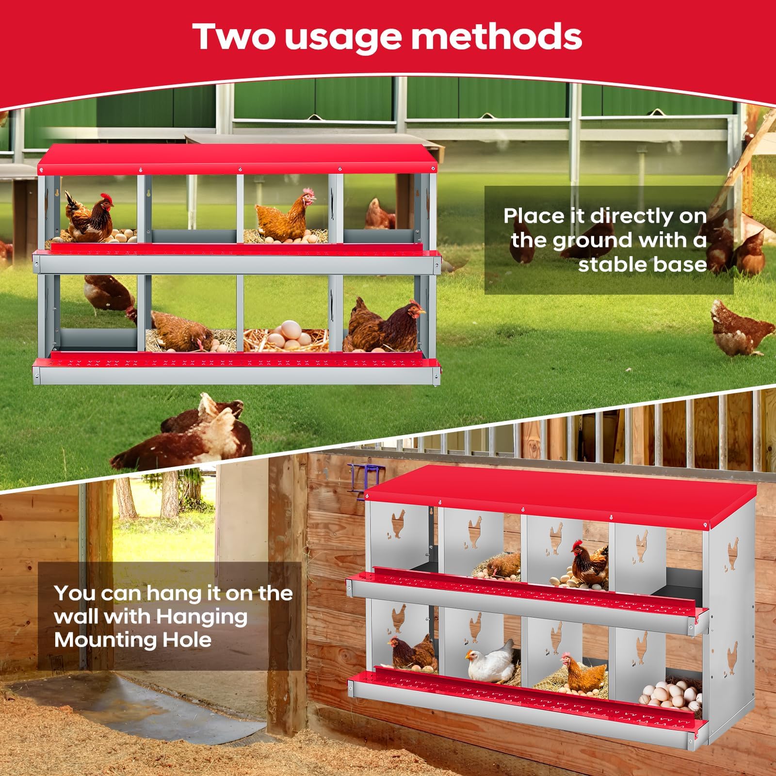 Garvee IRXIA7ZZ845 Chicken-Coops-Rabbit-Hutches - View #5