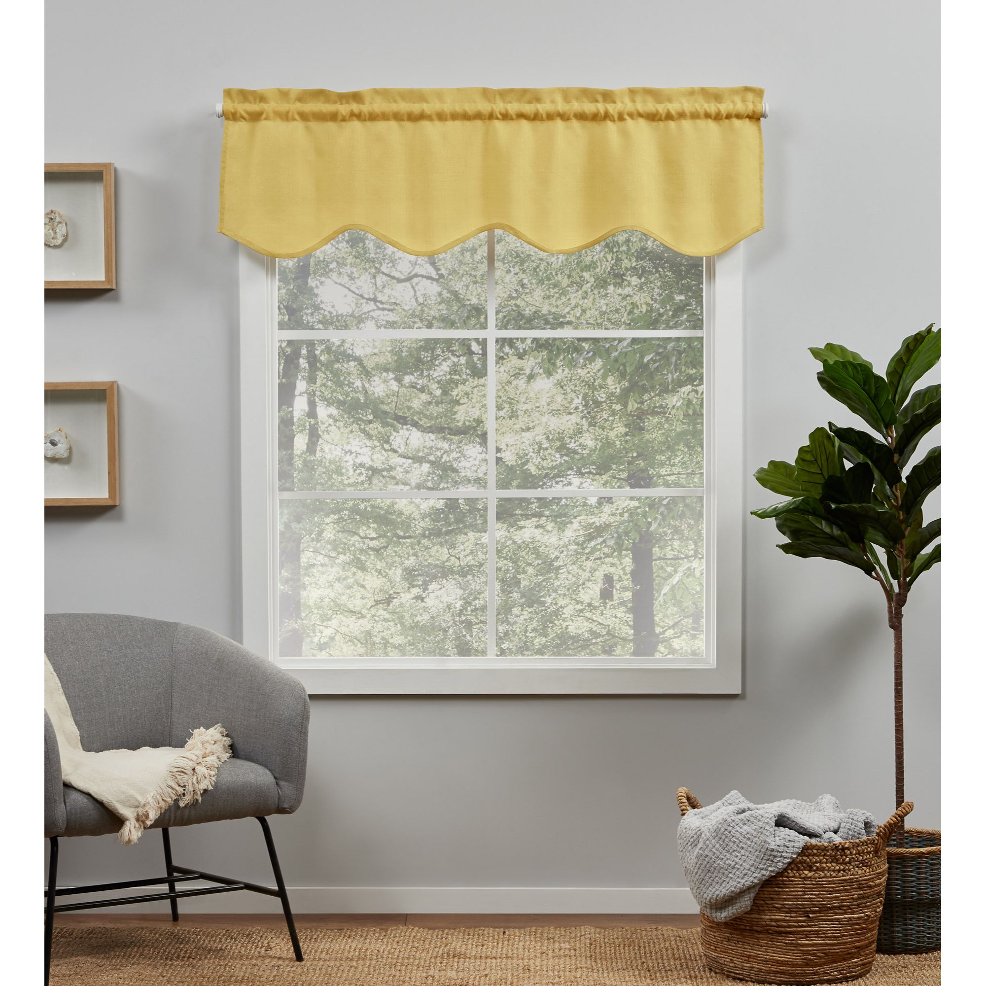 Exclusive Home EH8472-03-1-16R 16-in Sunbath Light filtering Rod pocket Single curtain panel