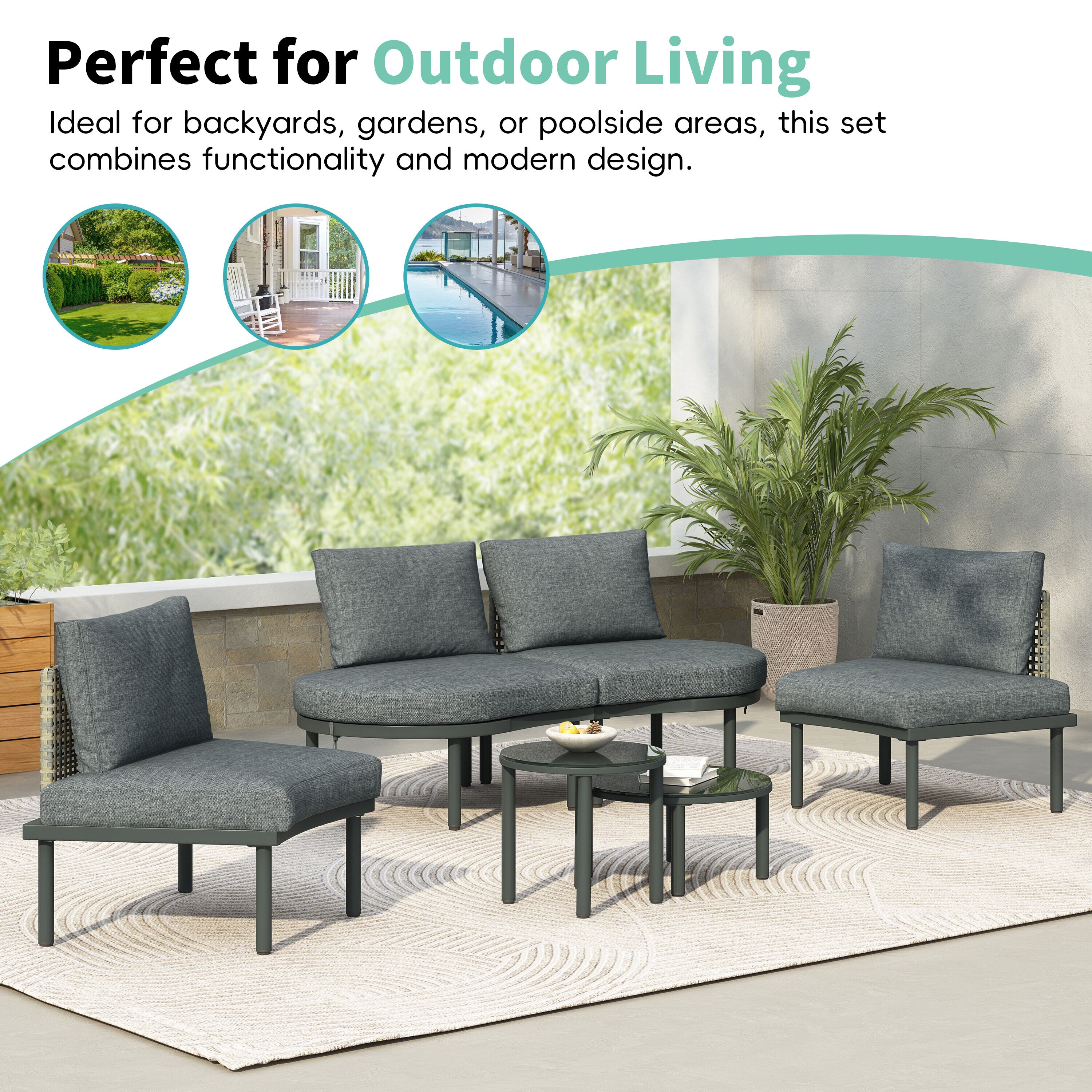 Mondawe MO-TX-28AAE Patio-Sofas-Daybeds - View #3