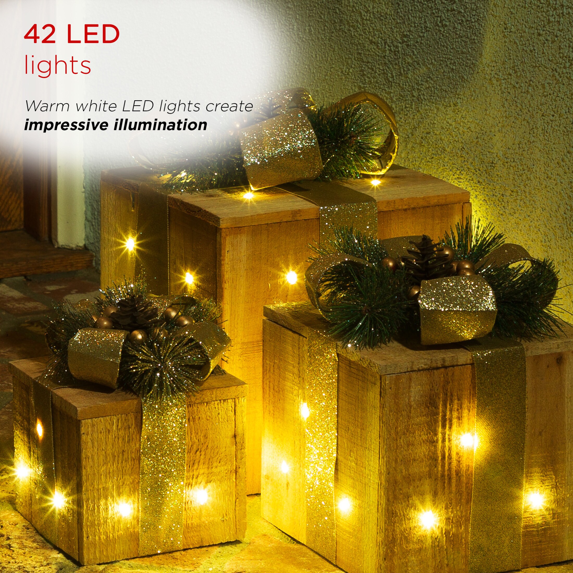 Alpine Corporation WDR161A-GD Outdoor-Christmas-Decor - View #4
