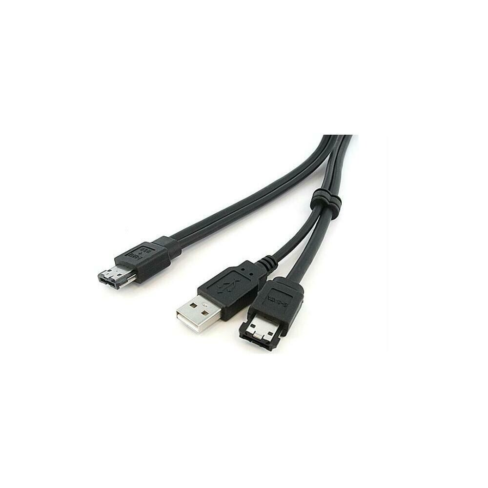 StarTech SY2599173 Startech ESATAUSBMM3 3 Ft Esata and Usb A to Power Esata Cable