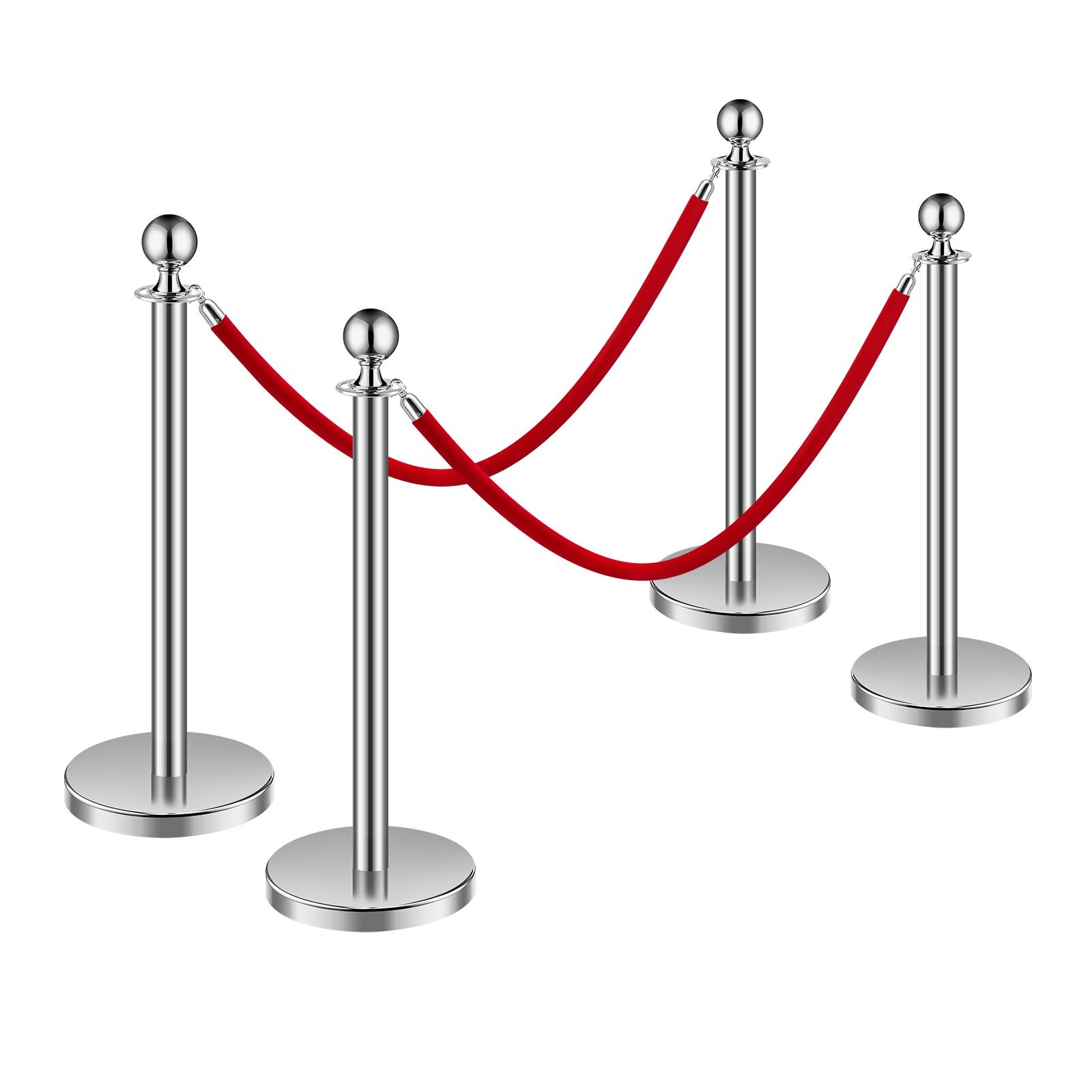 Slickblue 35.04 inch x 12.91 inch Portable Crowd Control Barrier ...