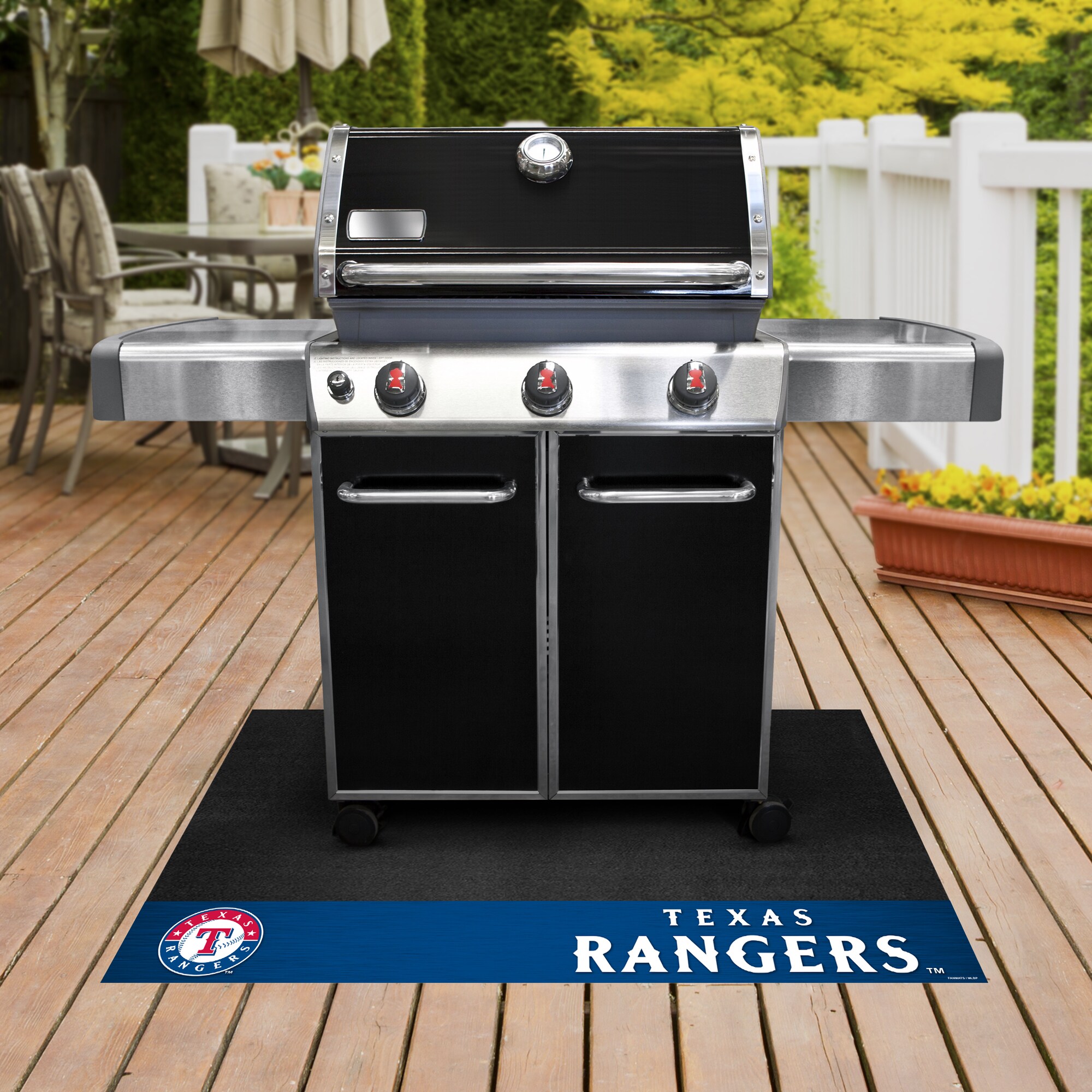 Texas Rangers - 3-Piece BBQ Tote & Grill Set