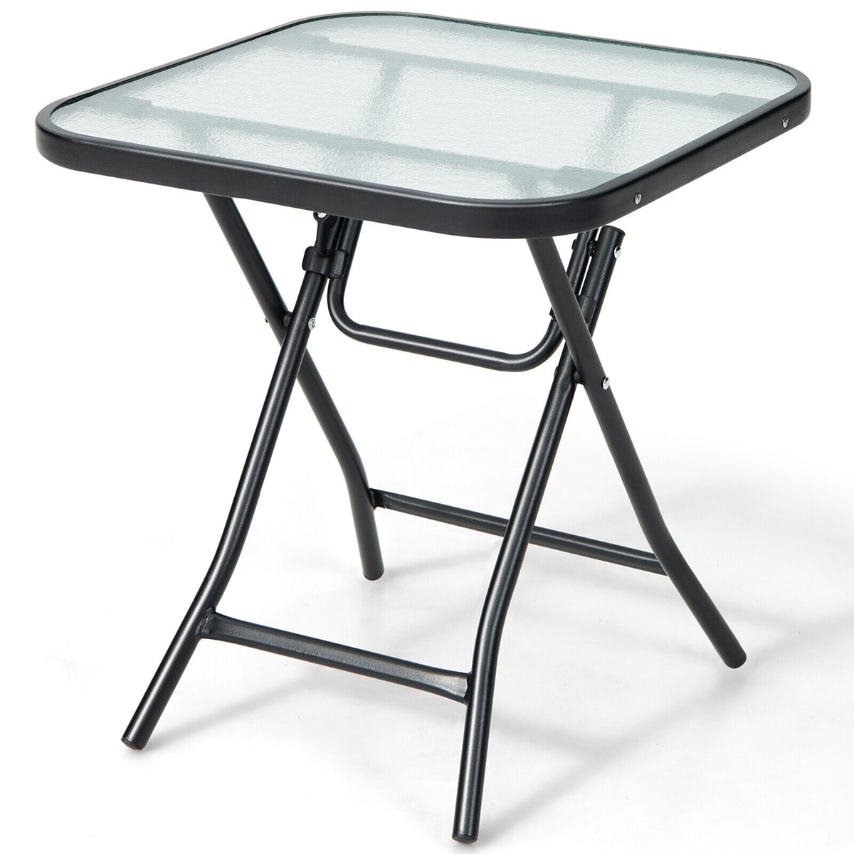 WELLFOR TDZ10401 Square Outdoor Coffee Table 18-in W x 18-in L