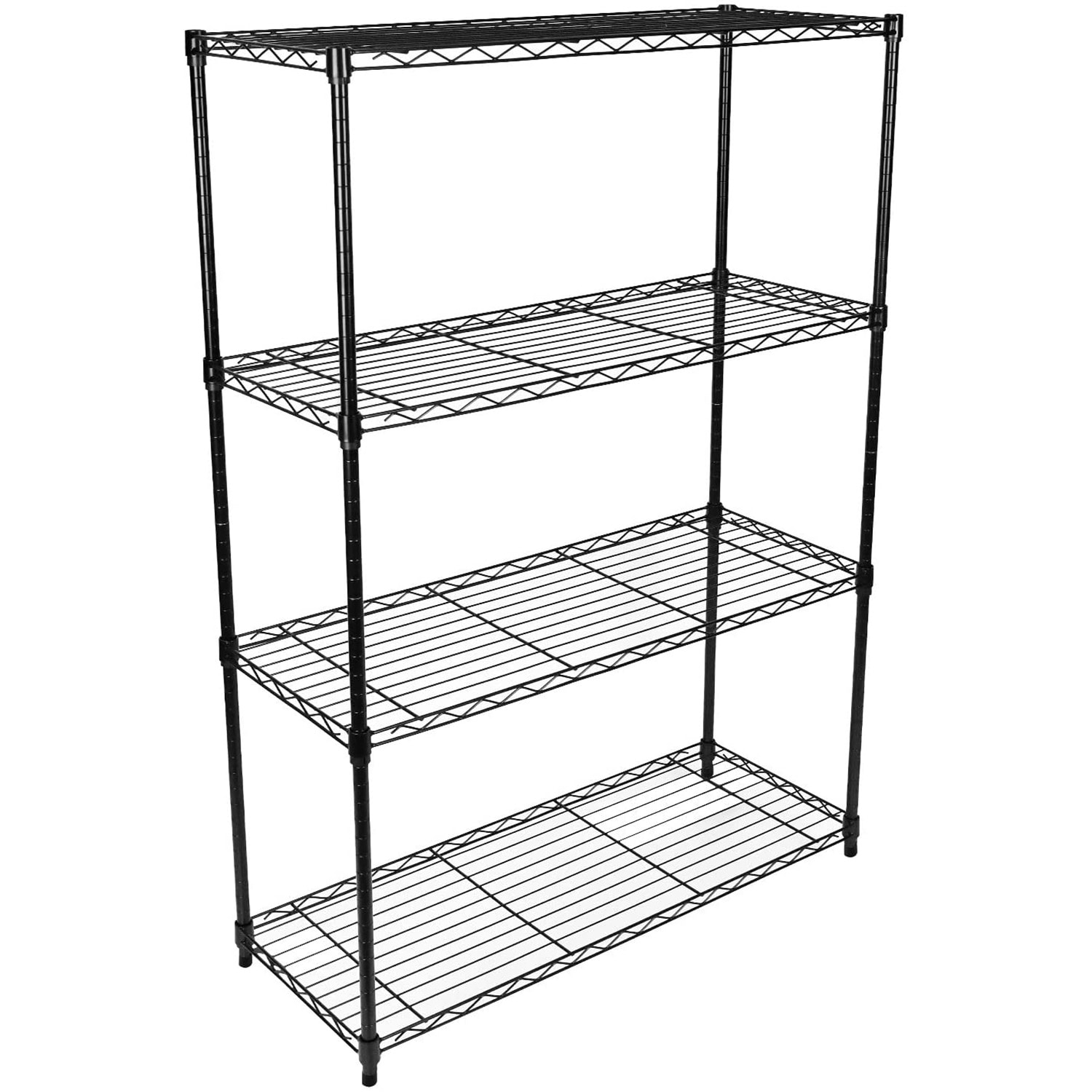 ToolCat PLP1-65-BHH 4 -Tier Heavy Duty Black Iron Utility shelving unit ( 36-in W x 14.17-in D x 56-in H )