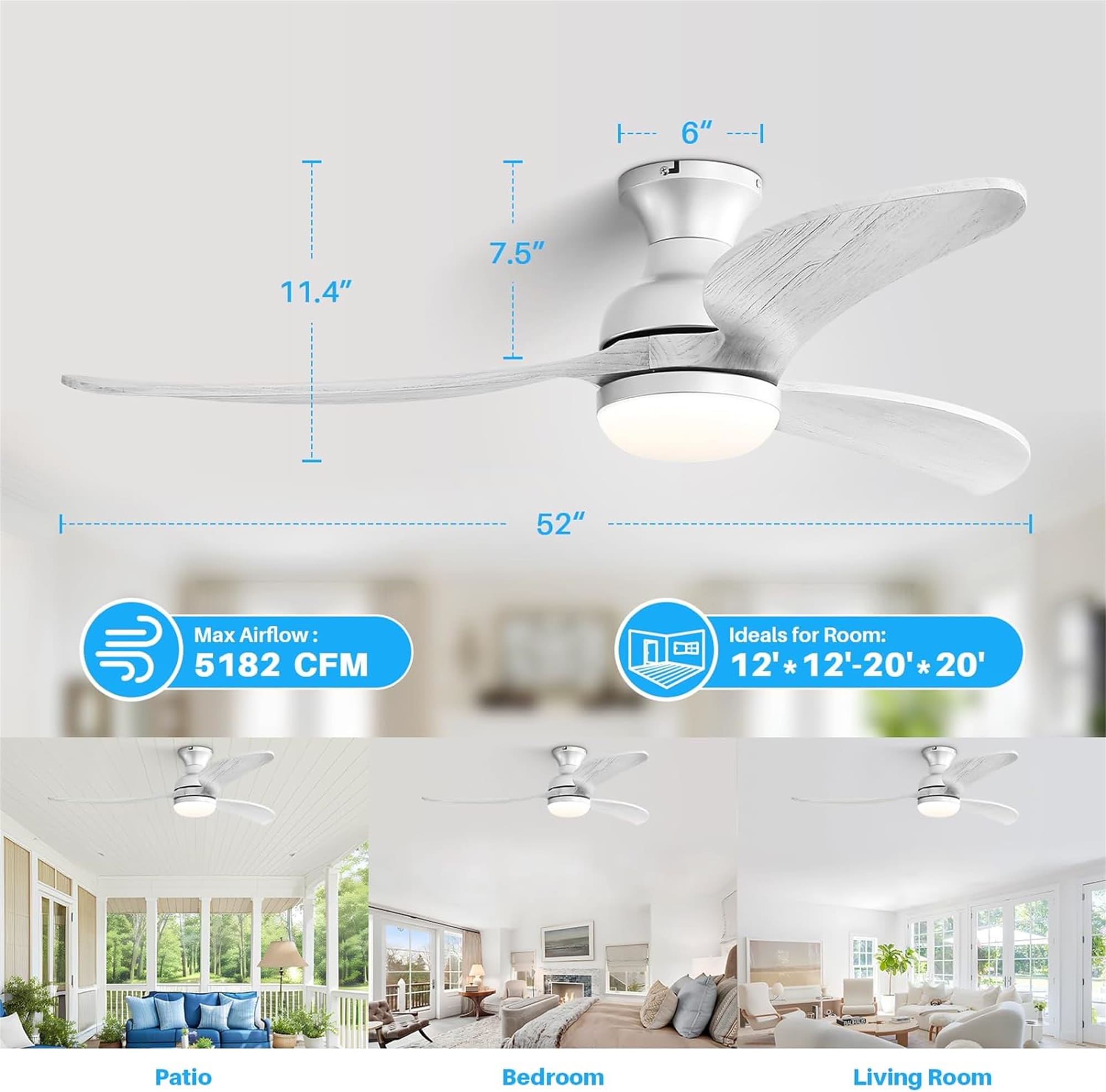 BABOOM BOM-P152321-OR Ceiling-Fans - View #2