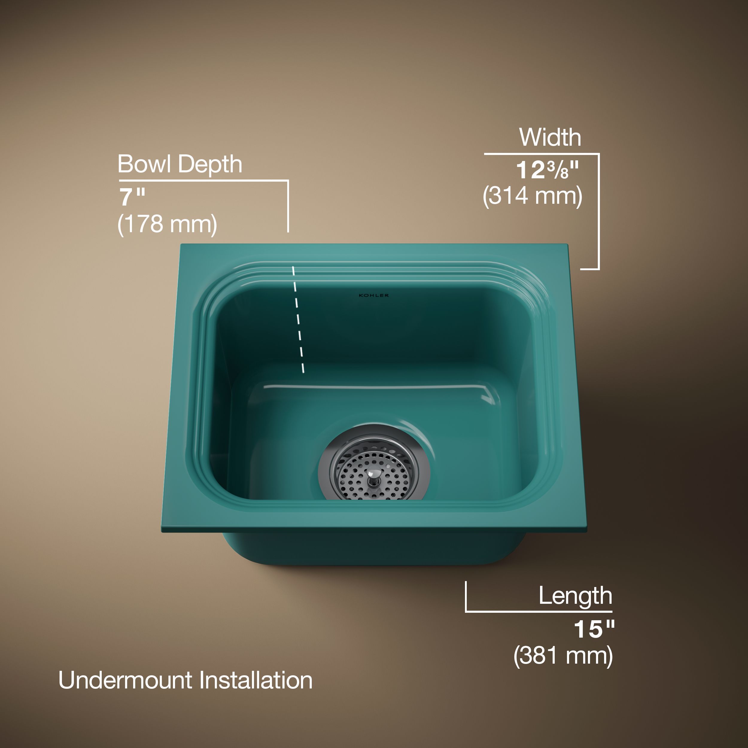 KOHLER 6589-U-17 Bar-Prep-Sinks - Thumbnail View #3