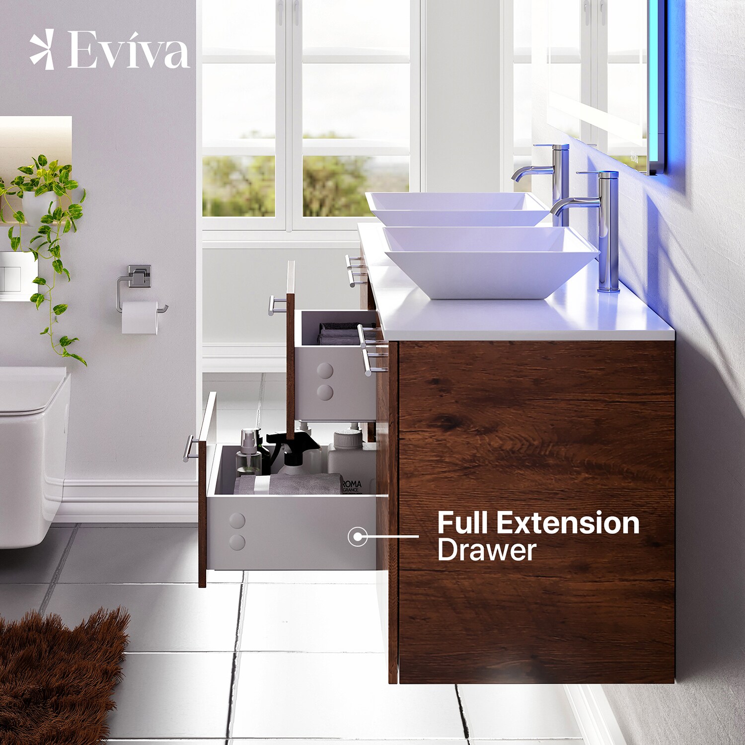 Eviva EVVN401-60RSWD Bath-Vanity-Combo - View #5