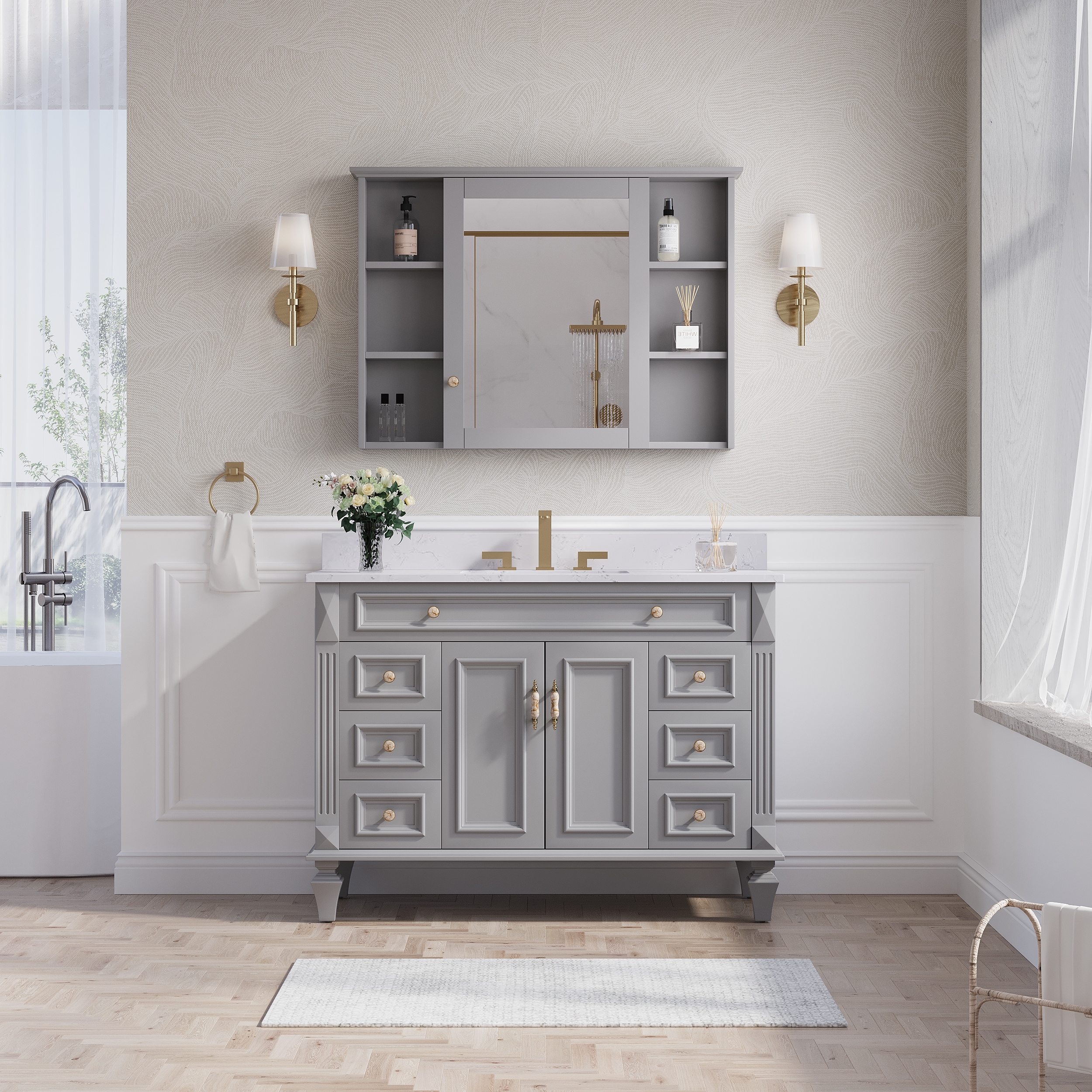 Forclover MF01AR-48TG Bath-Vanity-Combo - View #15