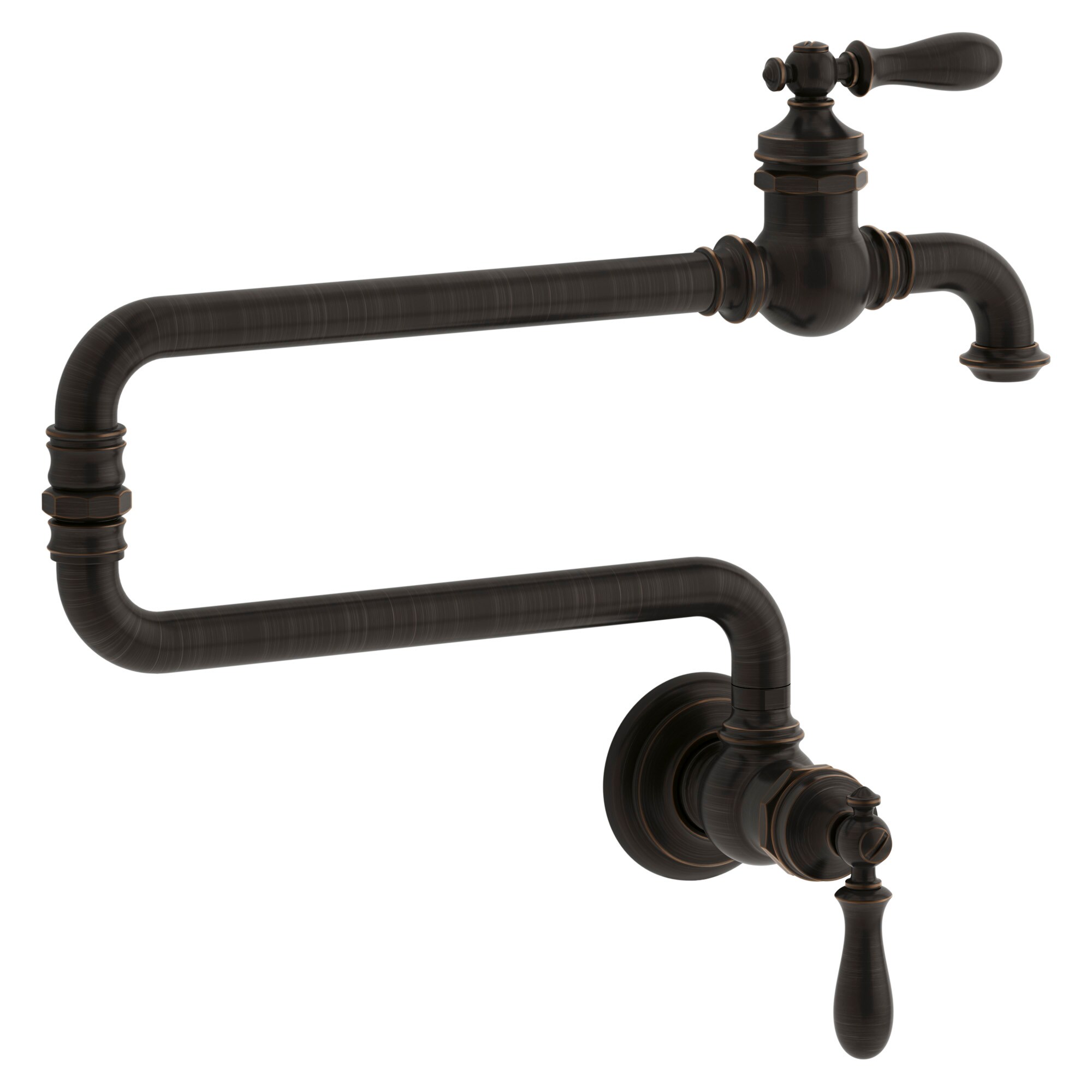 KOHLER 99270-2BZ Artifacts Oil-Rubbed Bronze Single Handle Wall-mount Pot Filler Kitchen Faucet