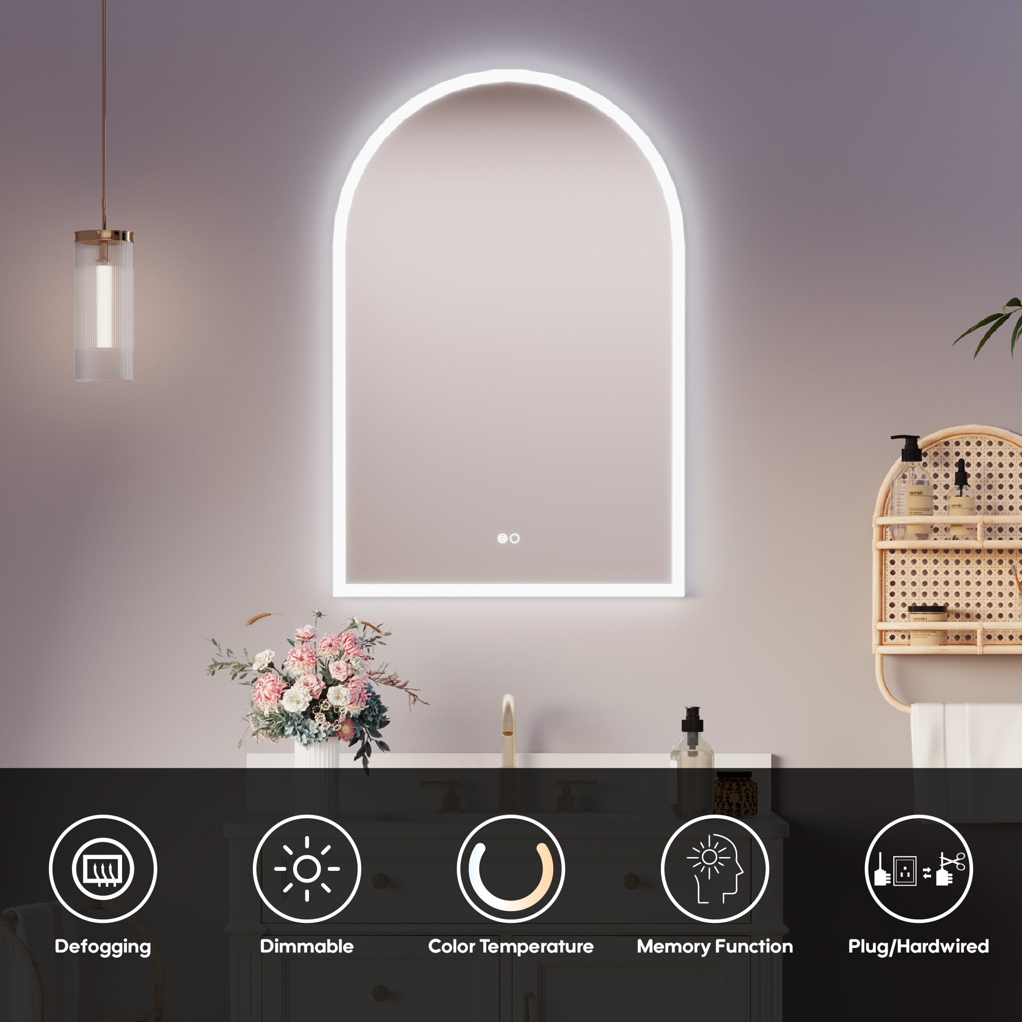 CALVON WMR10W24AR Framed-Bath-Mirrors - View #3