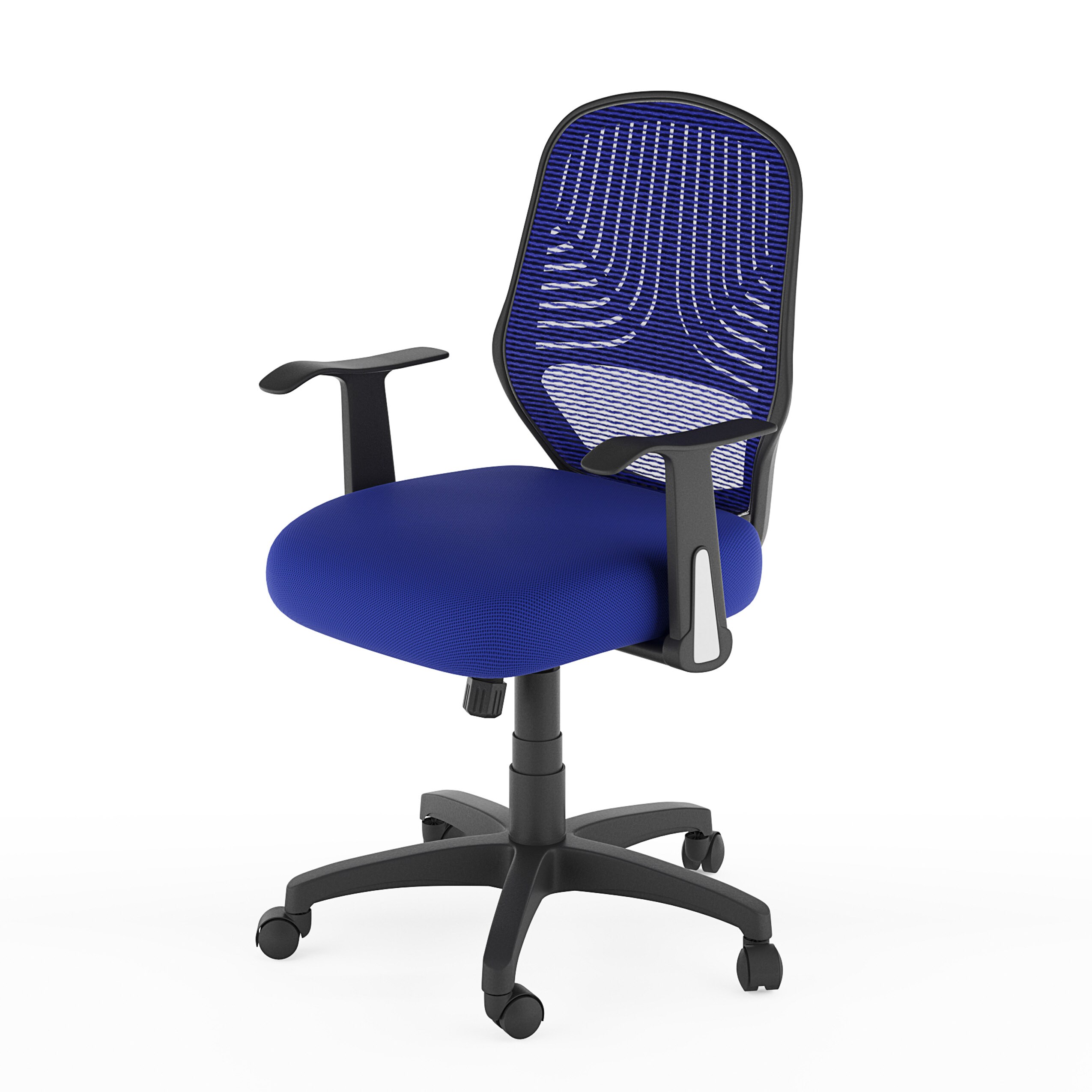 Purple High Back Office Chair with Lumbar Support 25.25 x 25.5 x