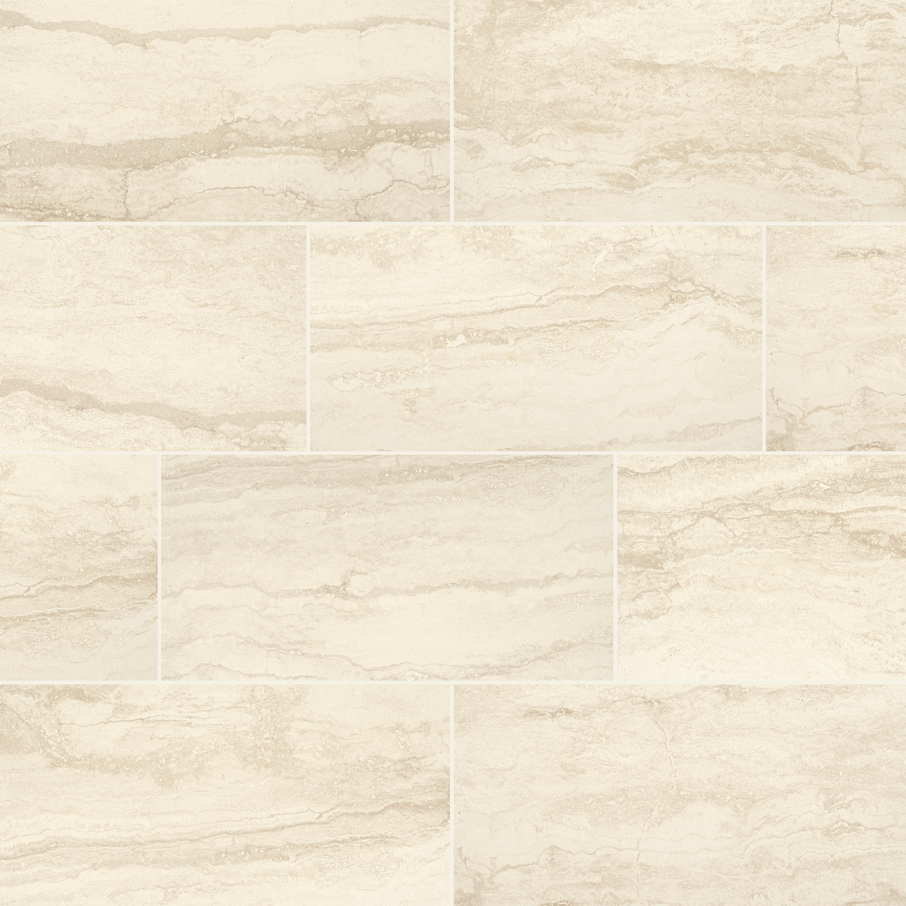 American Olean Vellagio Beige 12-in X 24-in Matte Porcelain Stone Look 