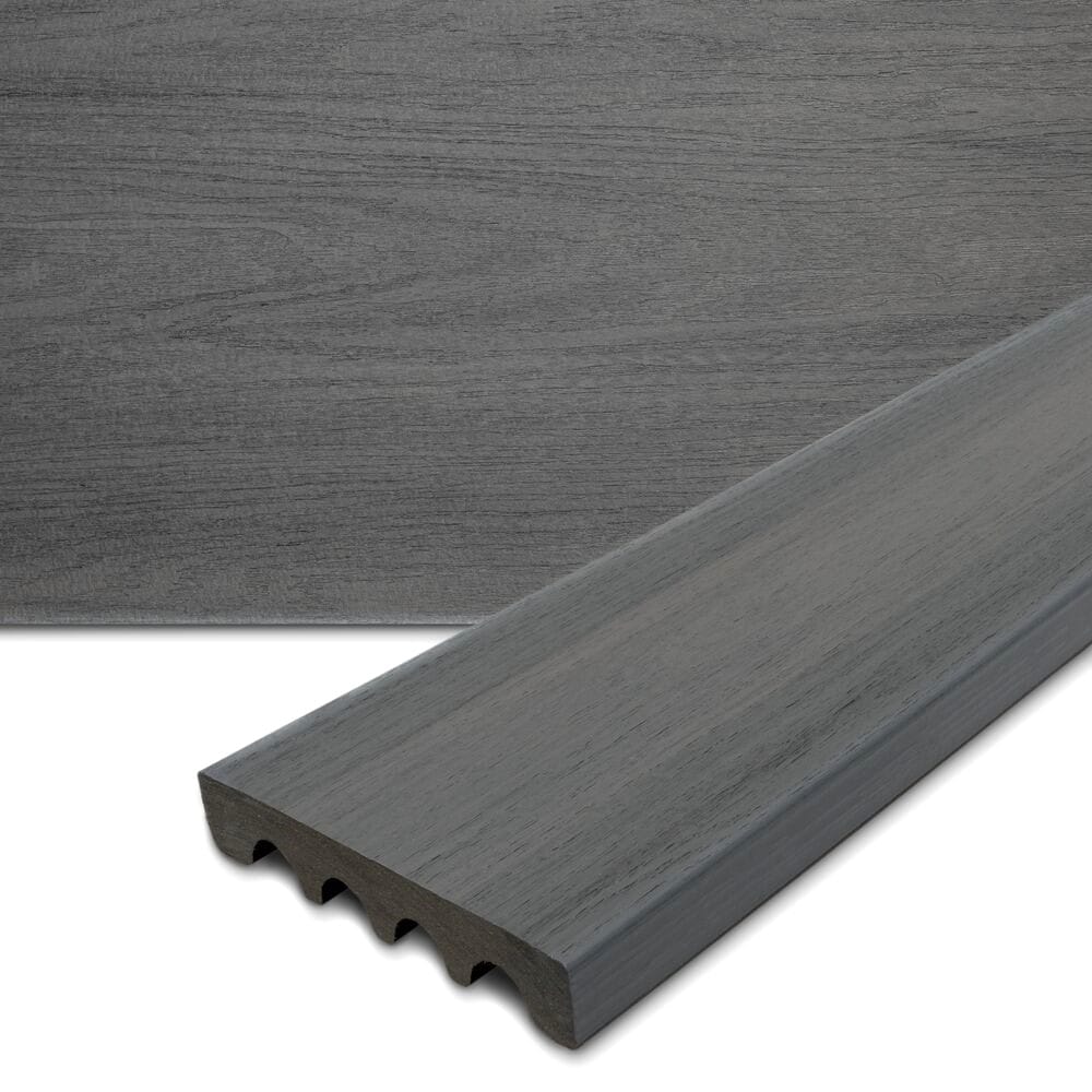 MoistureShield 13550581 Elevate 1-in x 6-in x 20-ft Alpine Gray Solid edge Composite Deck board