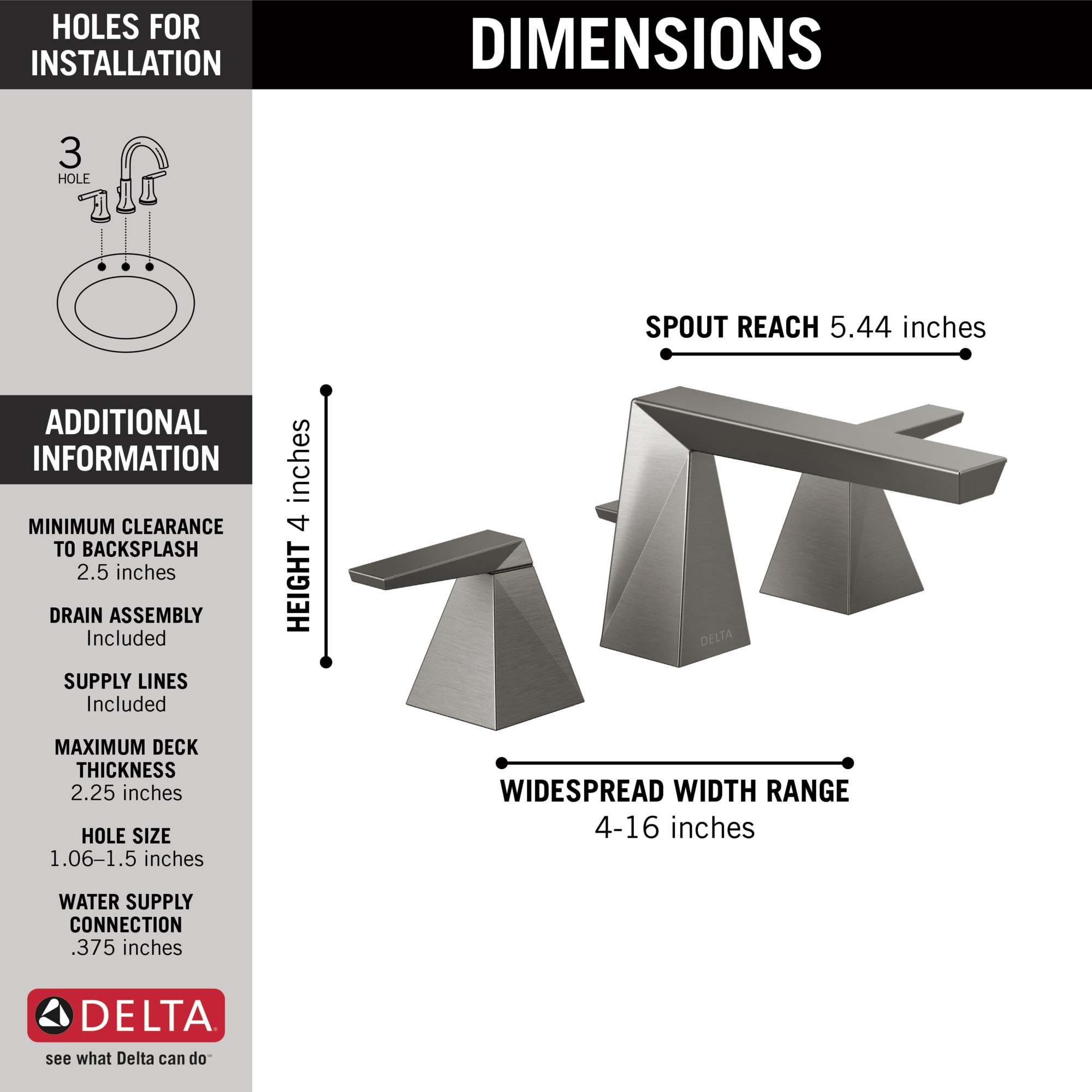 Delta 35543-KS-PR-MPU-DST Lavatory-Faucets - View #3