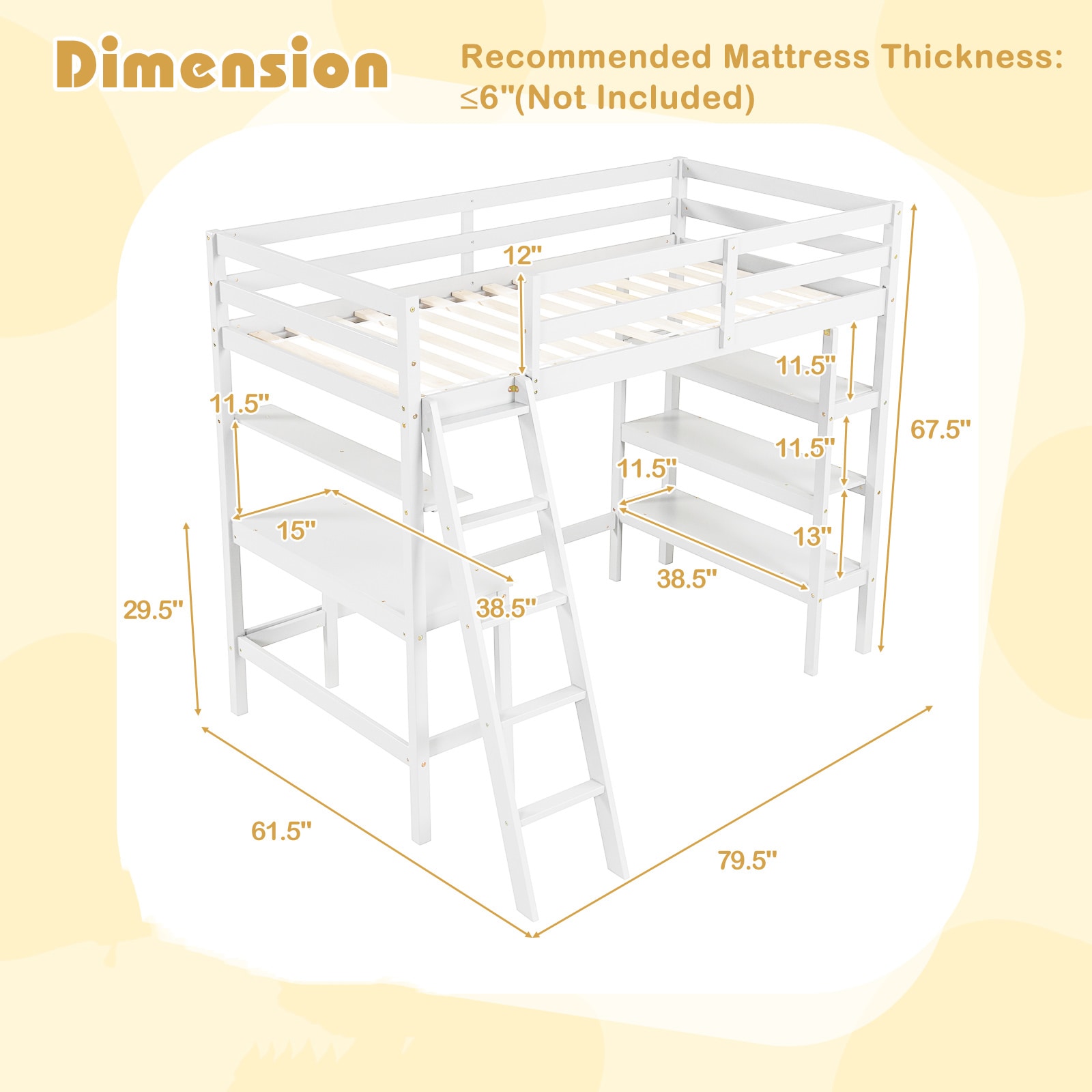Slickblue D-CO-+HW64601UH Bunk-Beds - View #3