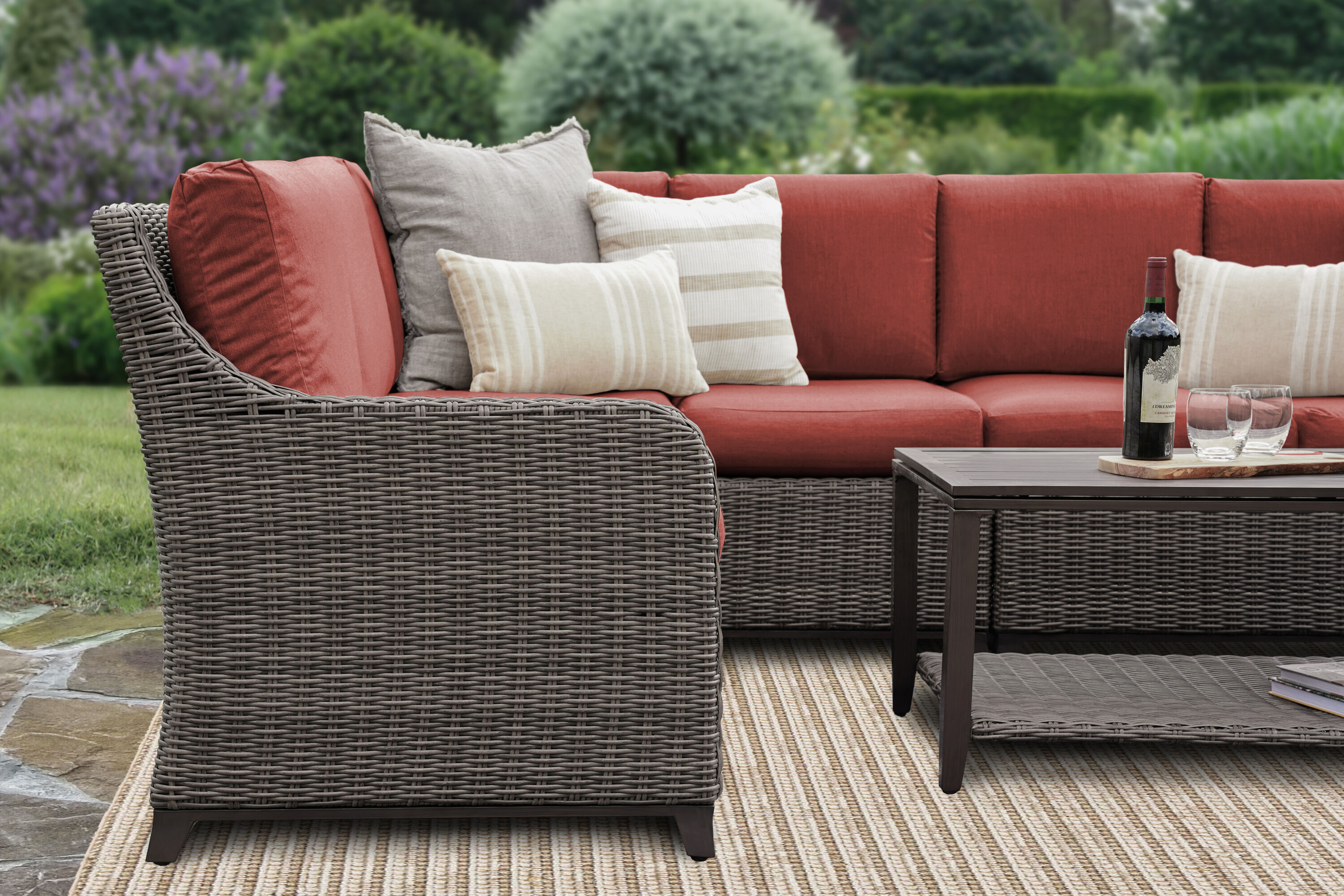 Leisure Made 254988-RED Patio-Sofas-Daybeds - View #2