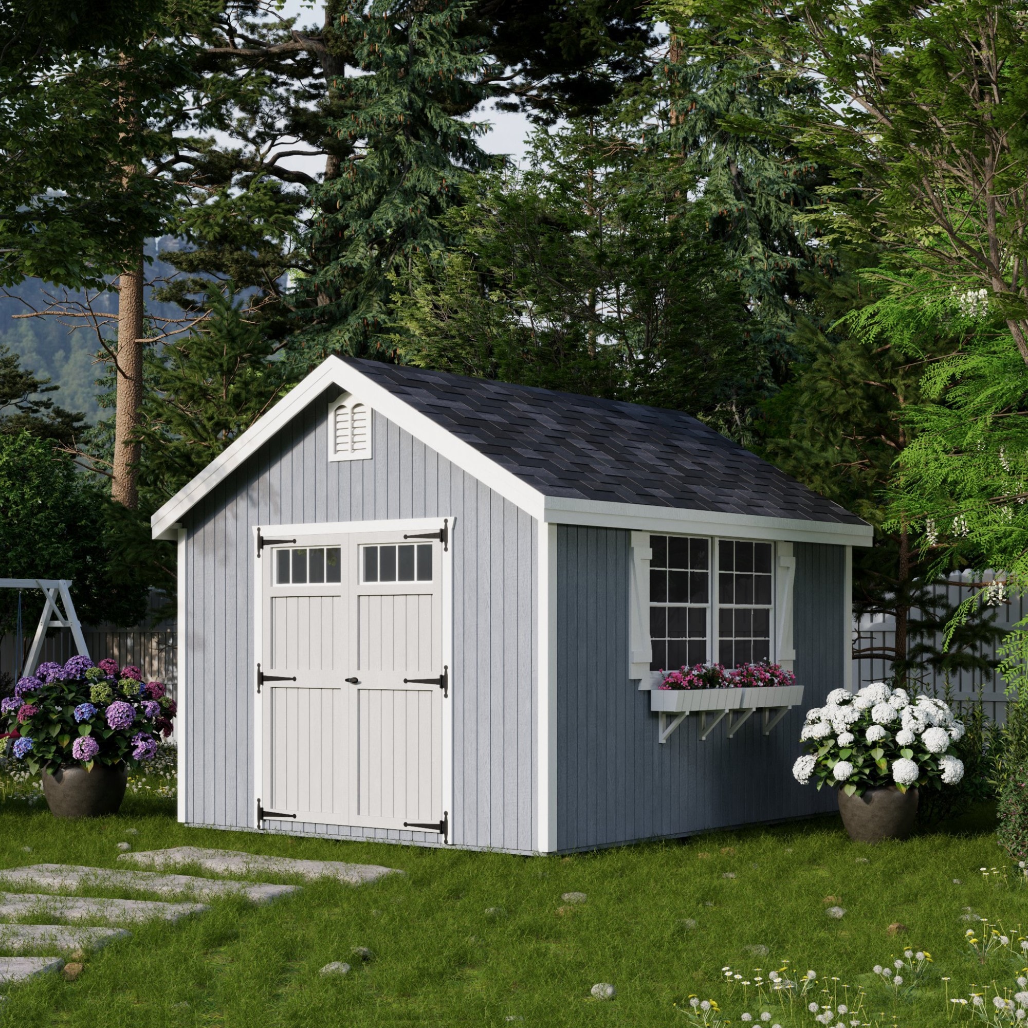 Little Cottage Co 10X12 WCGS-PC-FK Wood-Storage-Buildings - View #2