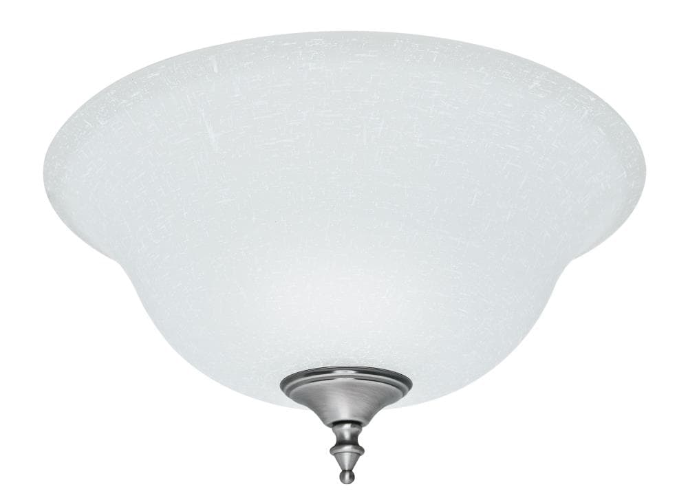 Hunter 6 In X 14 Bowl White Linen, Clear Glass Shades For Ceiling Fans