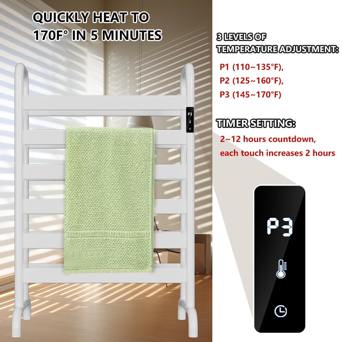 Yichuhaoxi LYI0817B384 Towel-Warmers - View #3