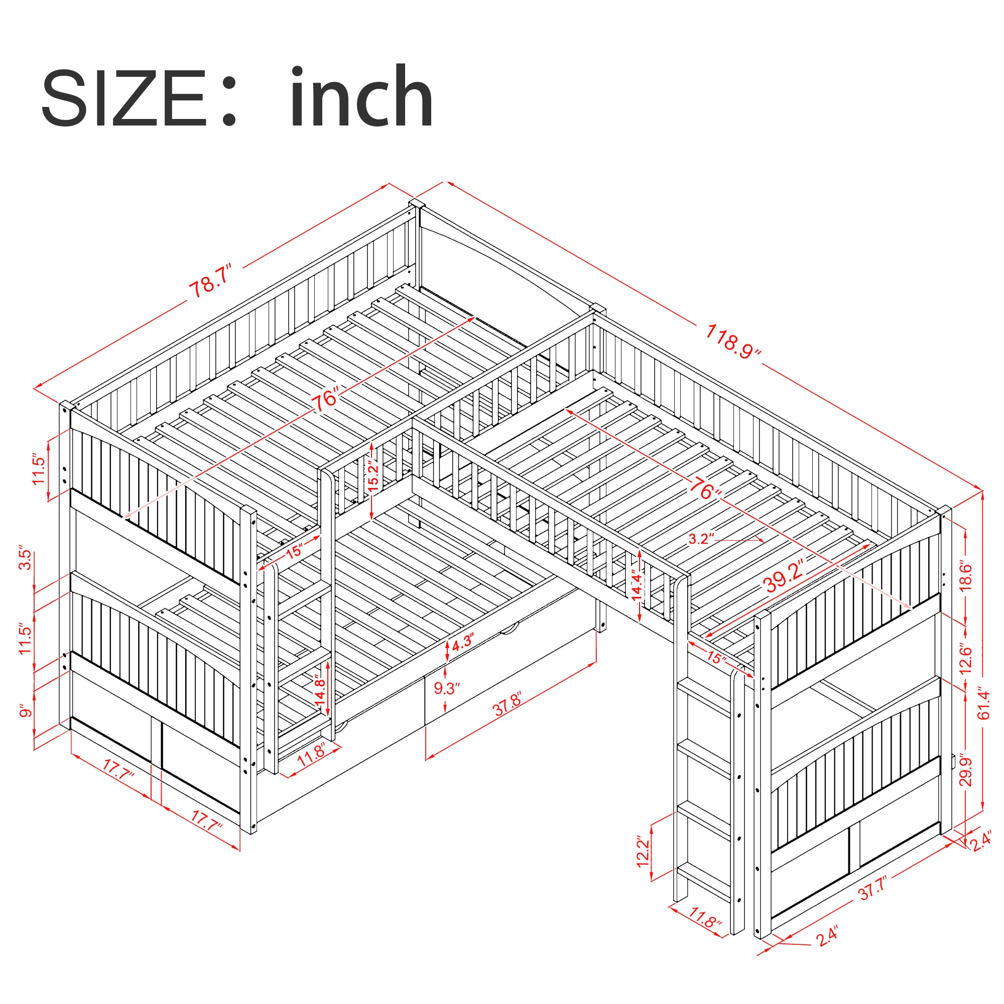 ModernLuxe SM000232AAE-1 Bunk-Beds - View #4