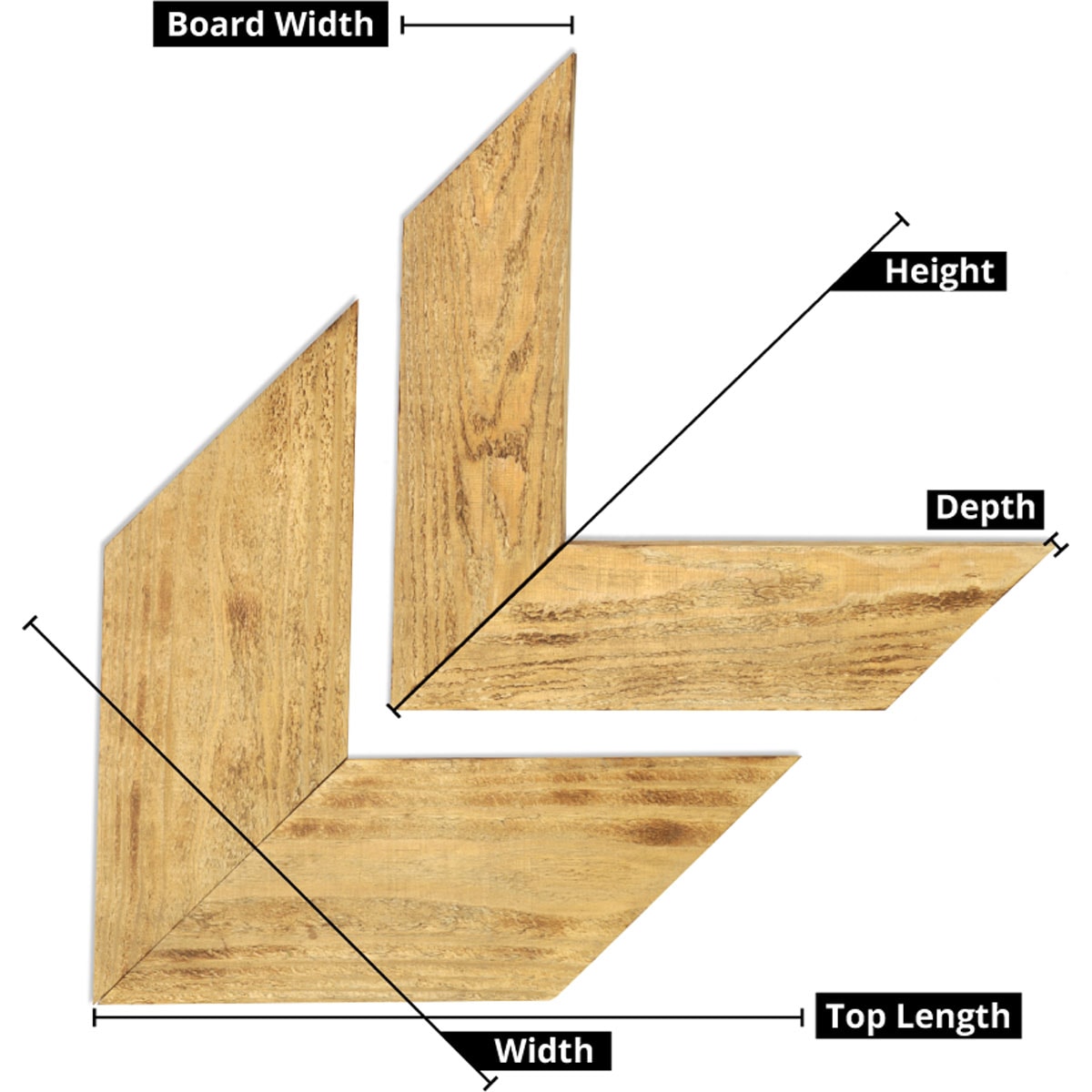 Ekena Millwork DECR11X12X075CHVWH Wall-Accents - View #2