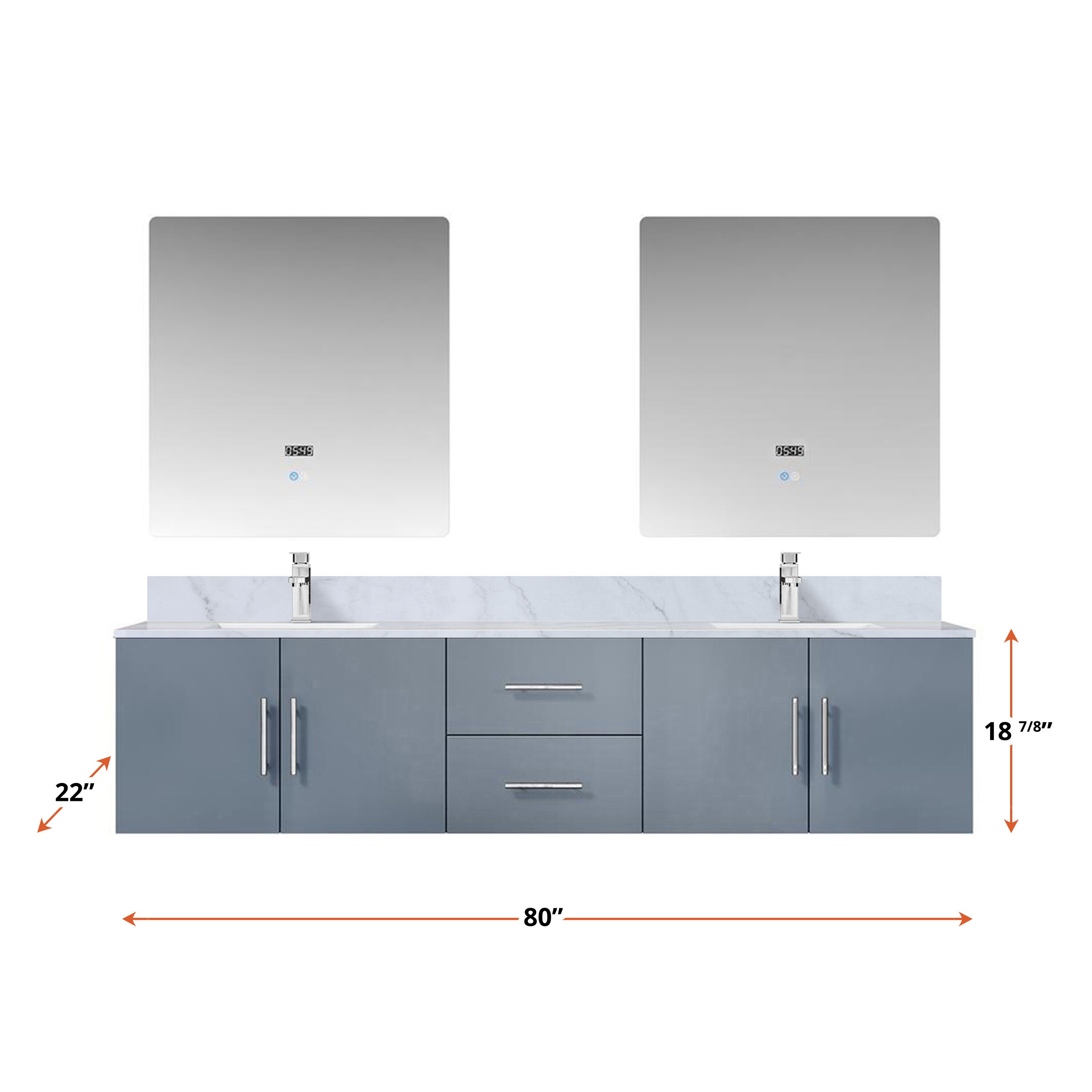 Lexora LG192280DBDSLM30 Bath-Vanity-Combo - View #4
