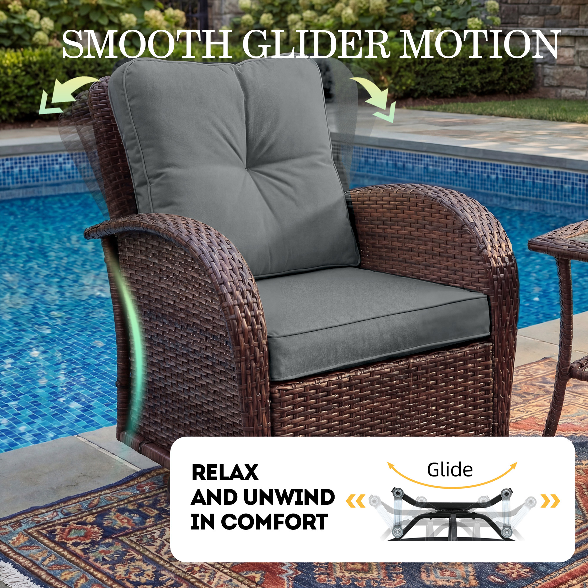 UPHA TBBE-AB2C-LGRAY Patio-Conversation-Sets - View #7