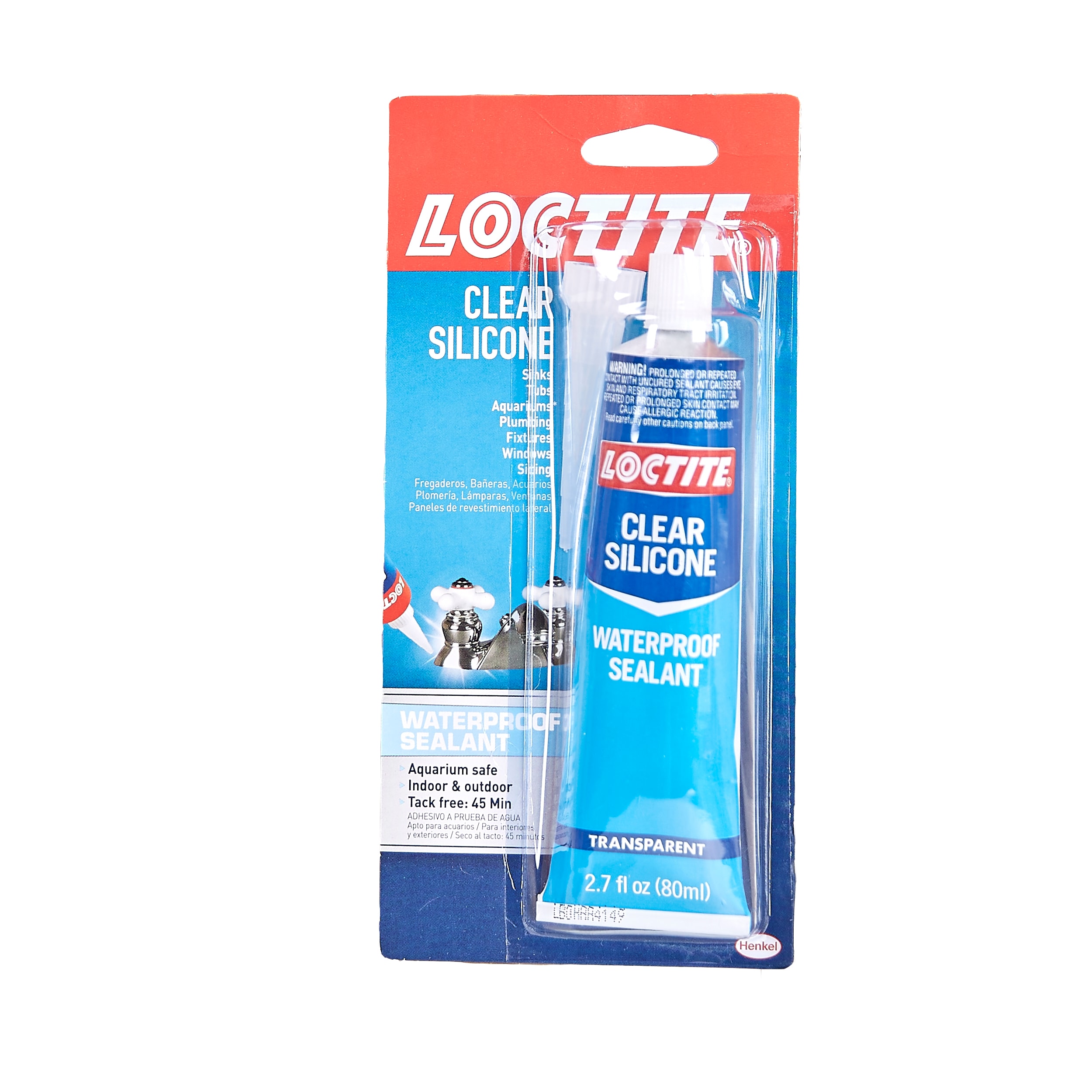 LOCTITE 2.7 OZ SILICONE CLEAR ADHESIVE at