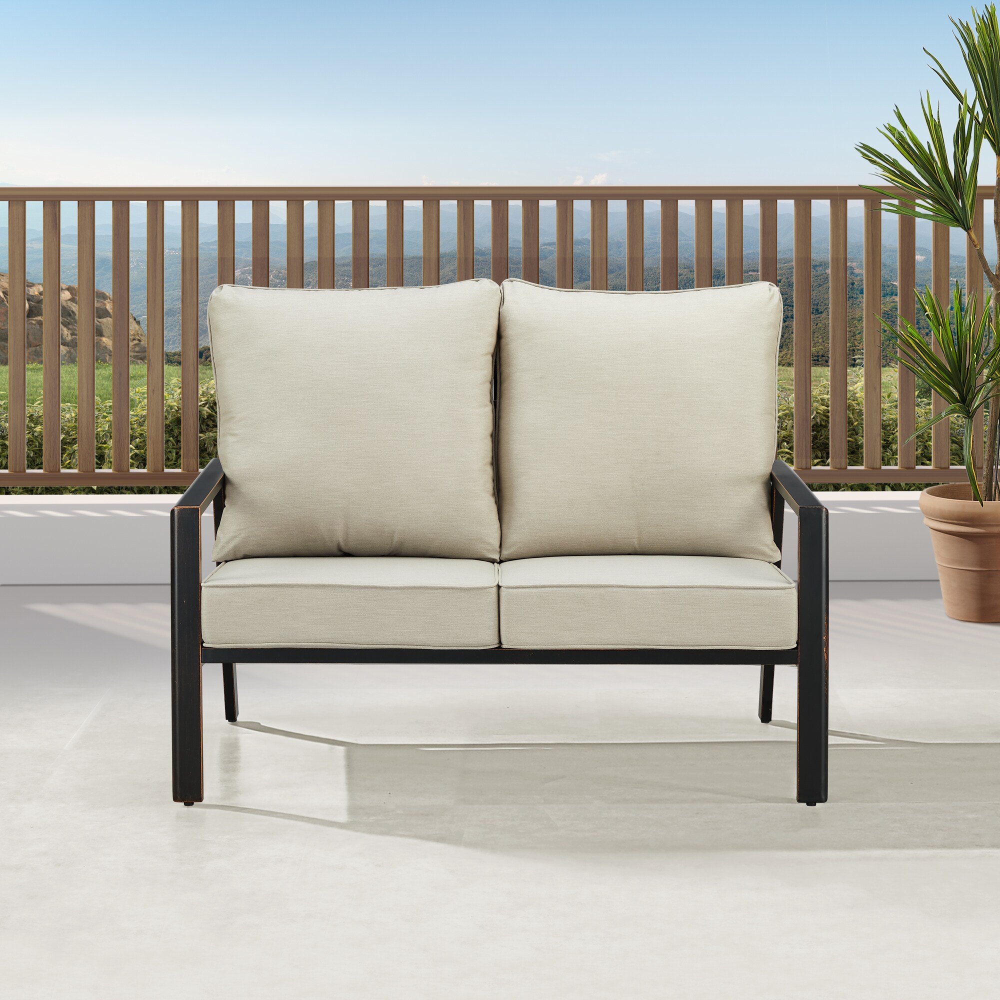 Oakland Living LUX-LS-LGCU-AC Patio-Sofas-Daybeds - View #2