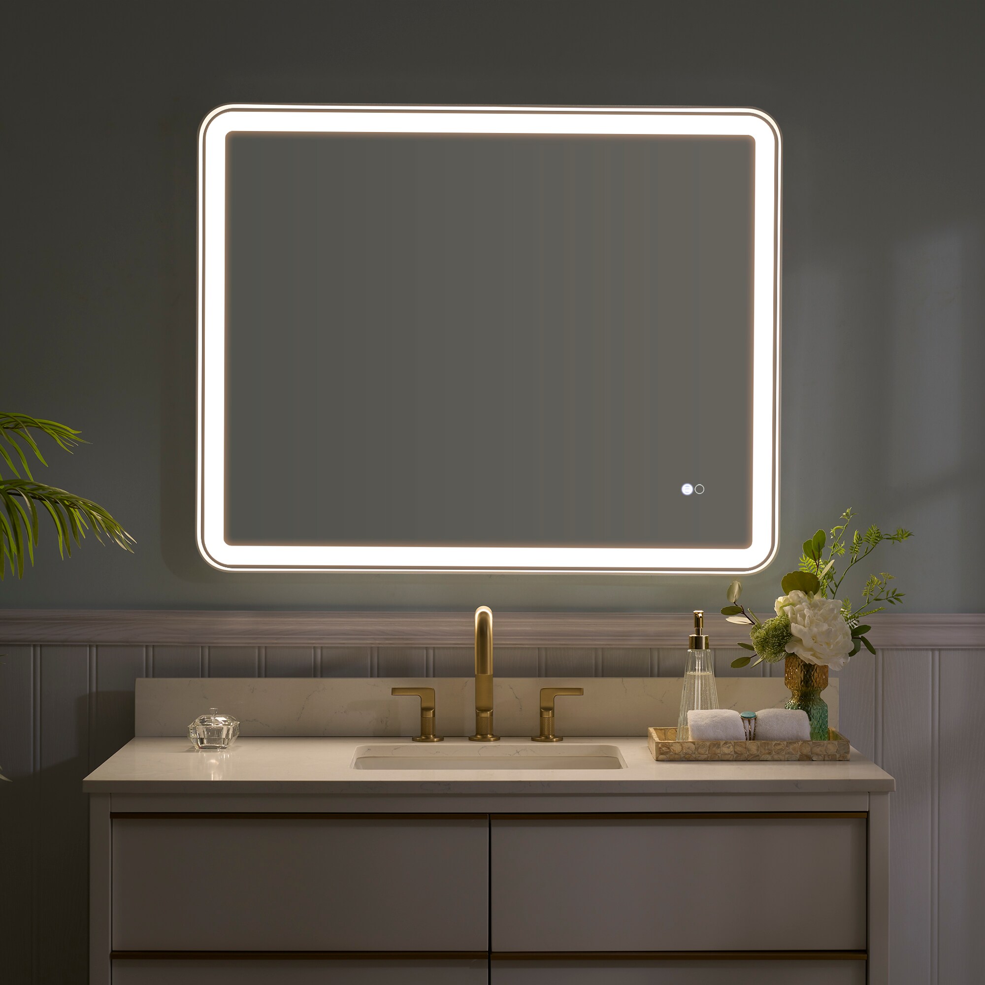 WELLFOR W9FM4032WT Framed-Bath-Mirrors - View #4