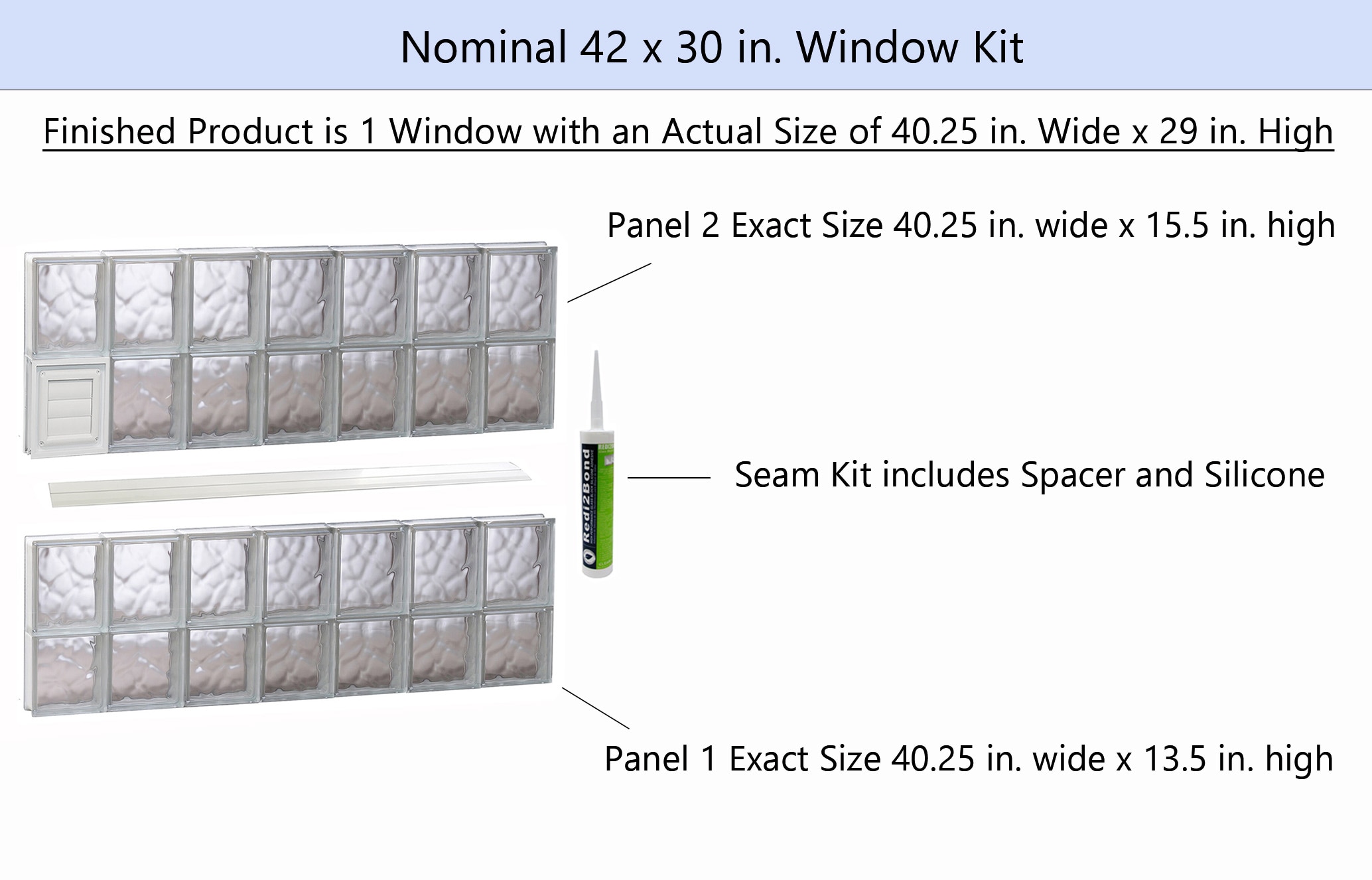REDI2SET D4230DC Glass-Block-Windows - View #2