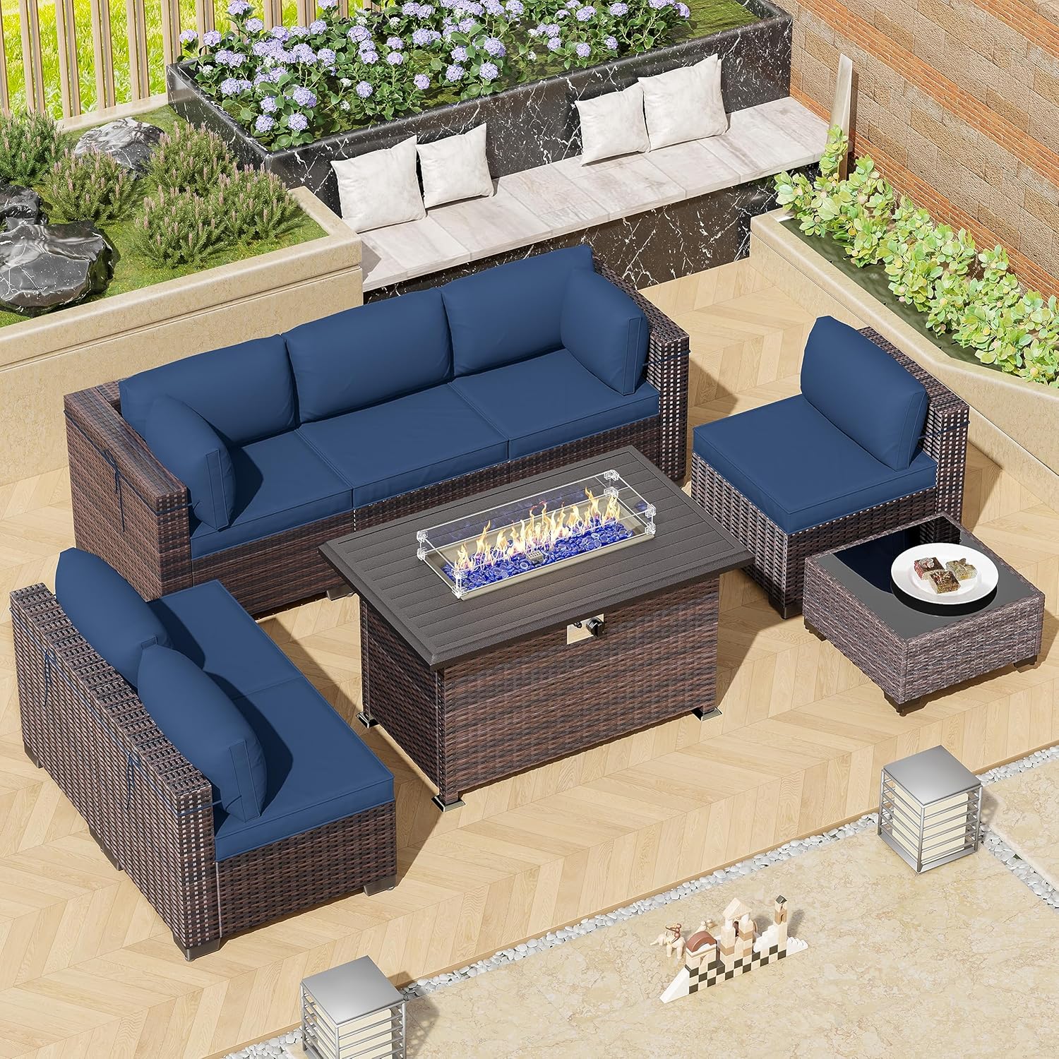 ALAULM LS-7+FP-NAVY Patio-Conversation-Sets - View #7