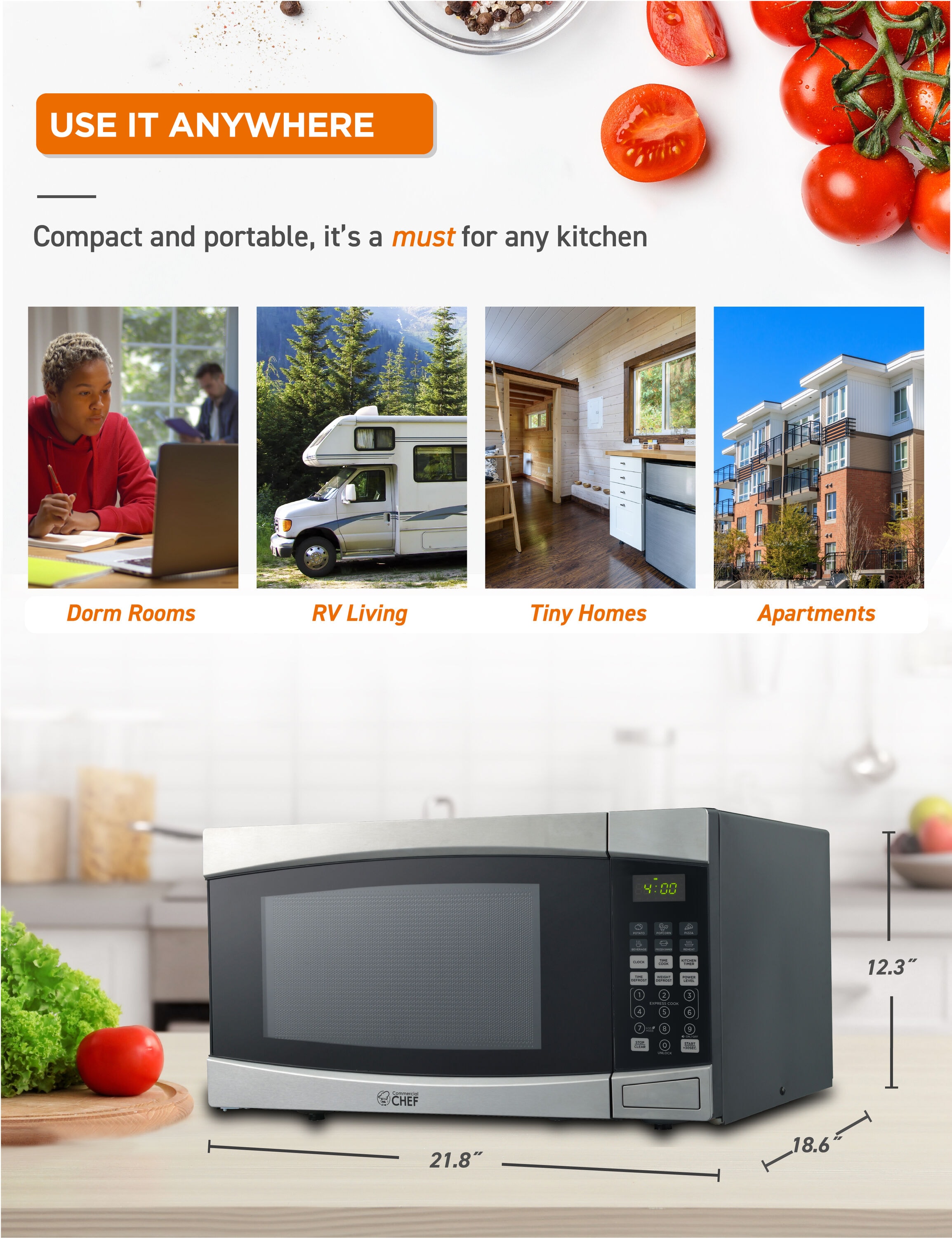 Commercial Chef CHM16100S6C Cnt-Mwo - View #14