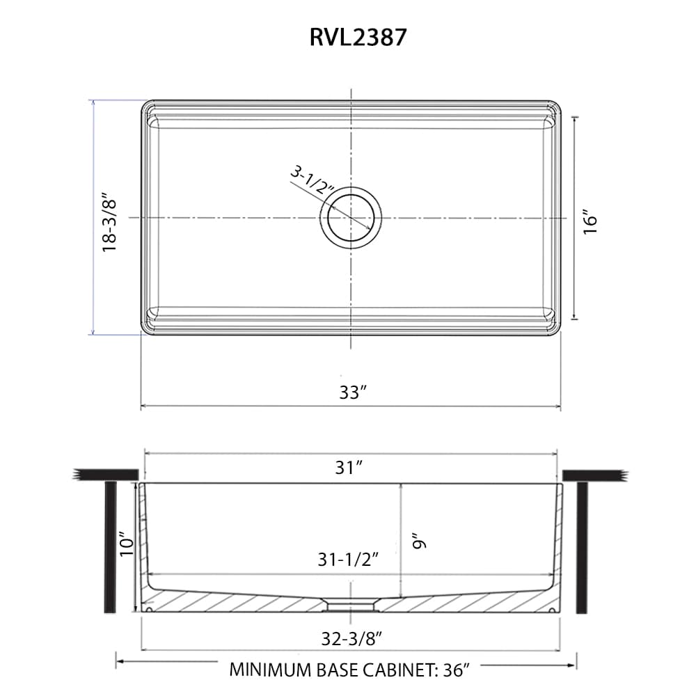 Ruvati RVL2387BS Kitchen-Sinks - View #12