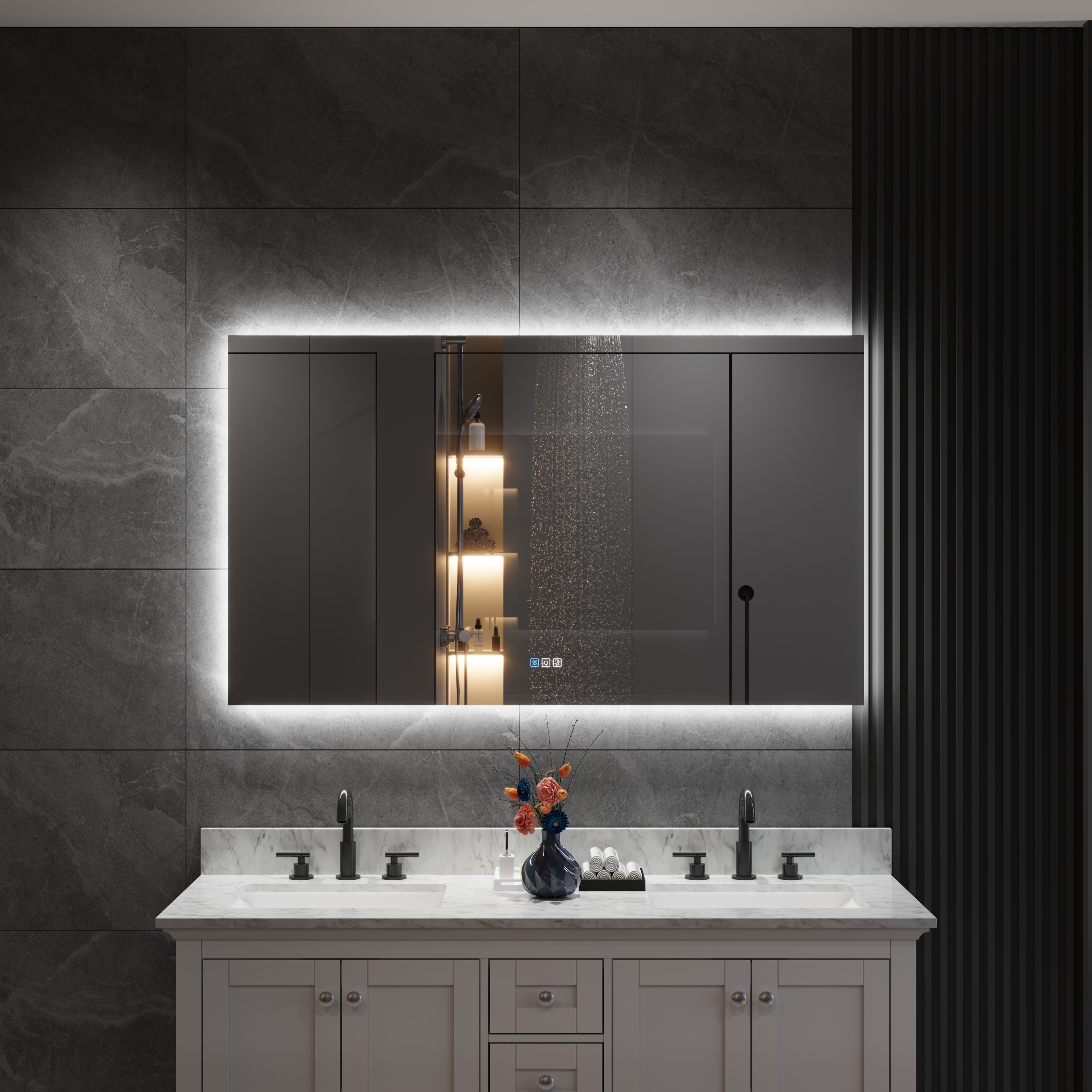 WELLFOR UCS-15FL5532 Framed-Bath-Mirrors - View #3