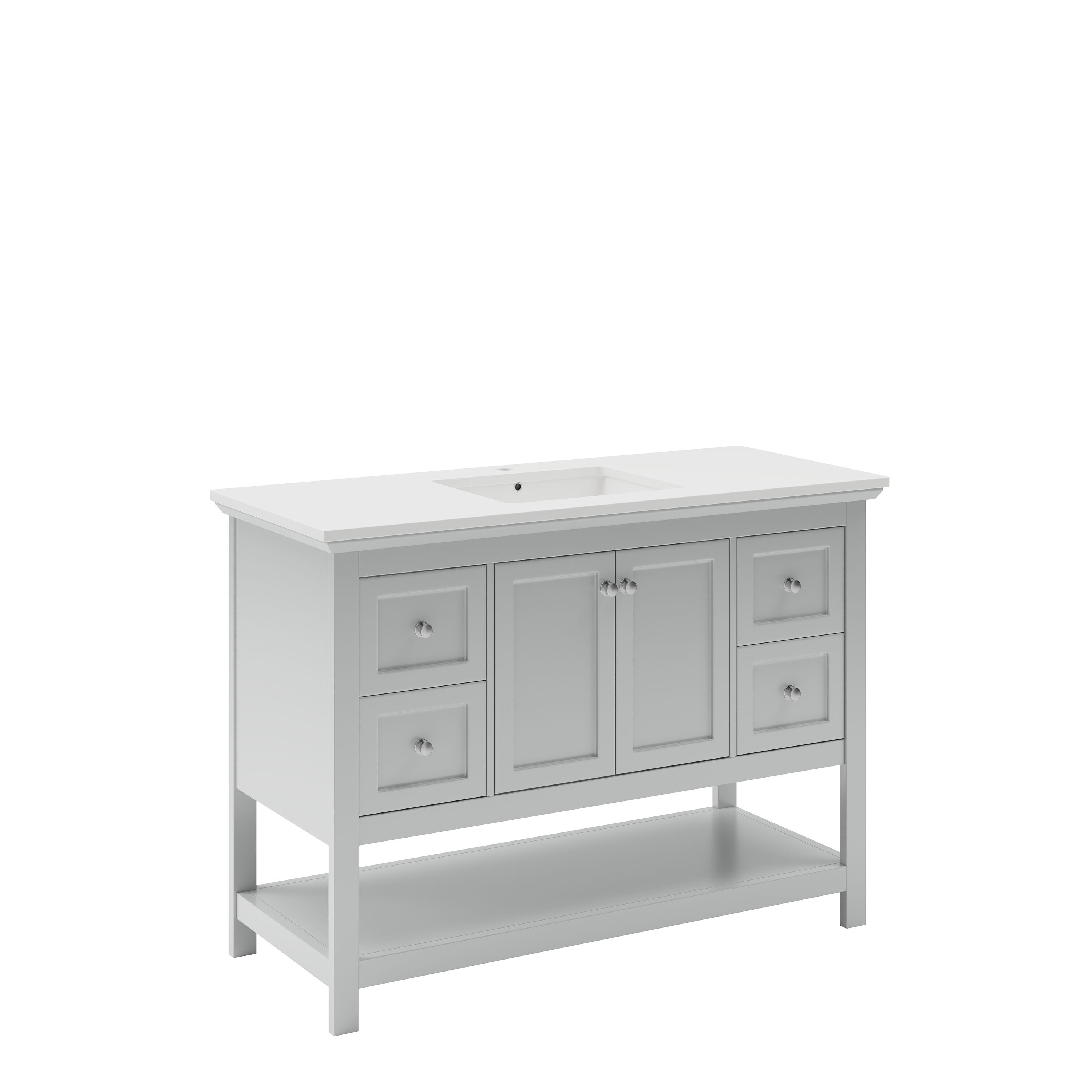 Fresca FCB2348GR-CWH-U Bath-Vanity-Combo - View #2