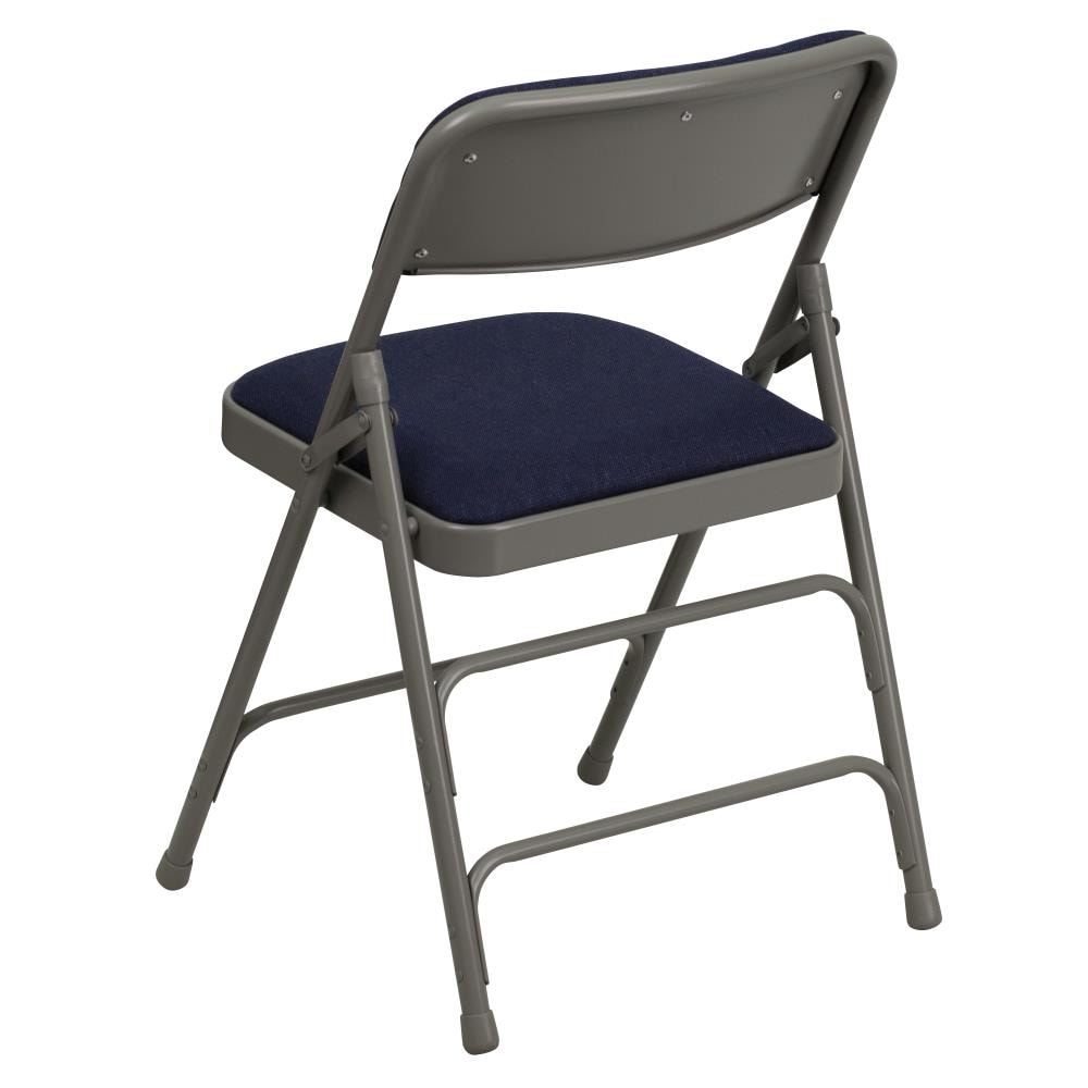 Flash Furniture Navy Standard Folding Chair With Padded Seat Outdoor