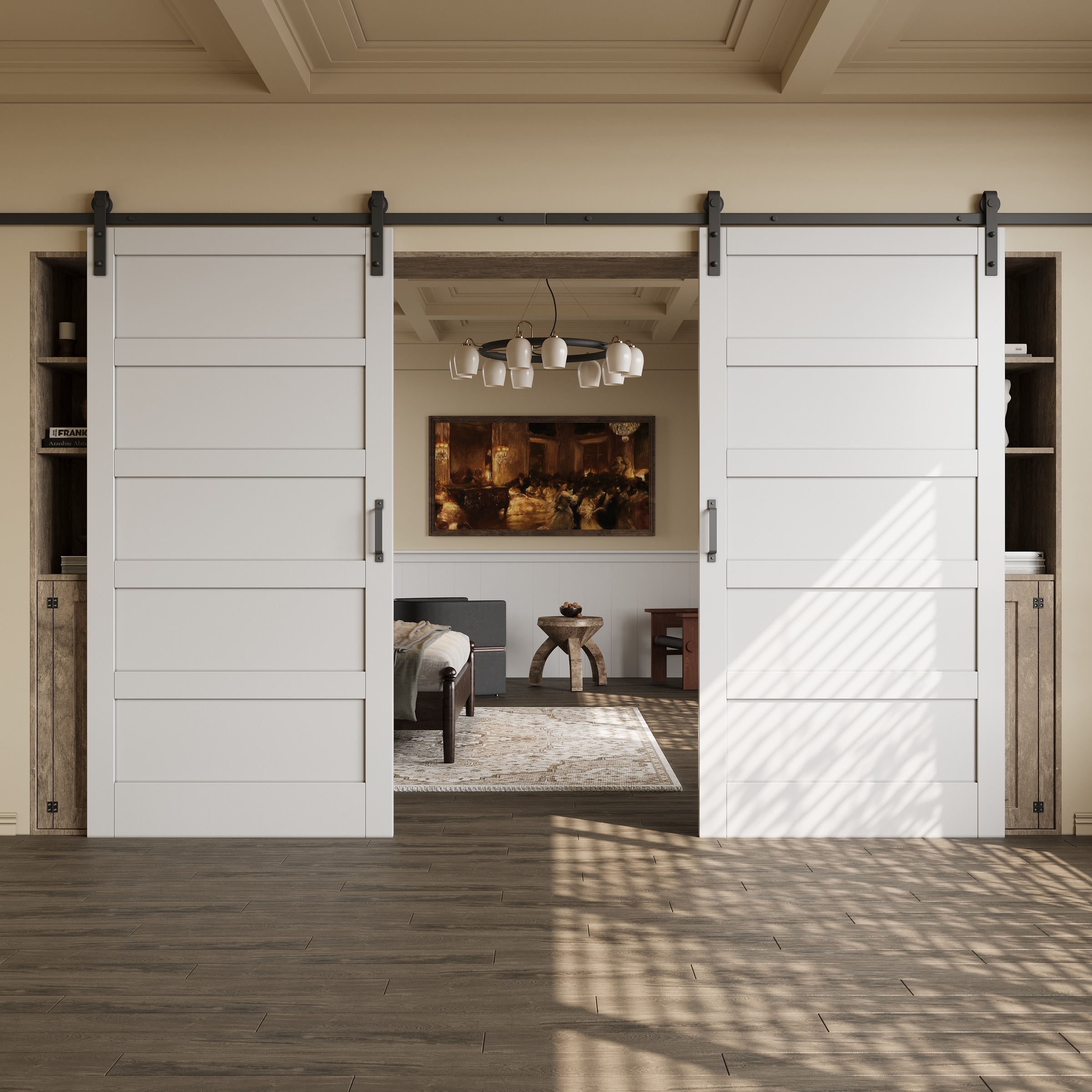 JUJUBON IN-BDWT-BD1-5L-96 Barn-Doors - View #3
