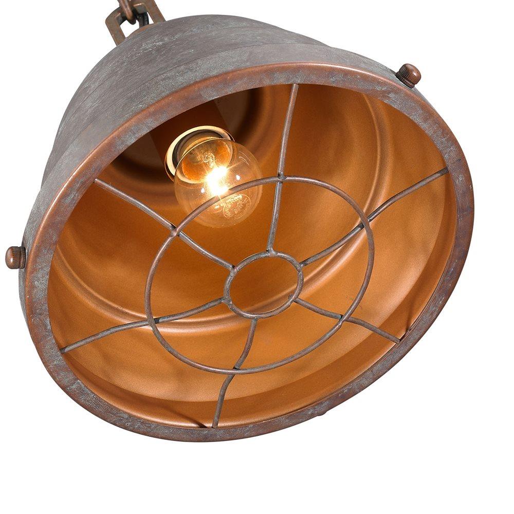 Golden Lighting Bartlett Copper Patina Rustic Dome Mini Pendant Light ...