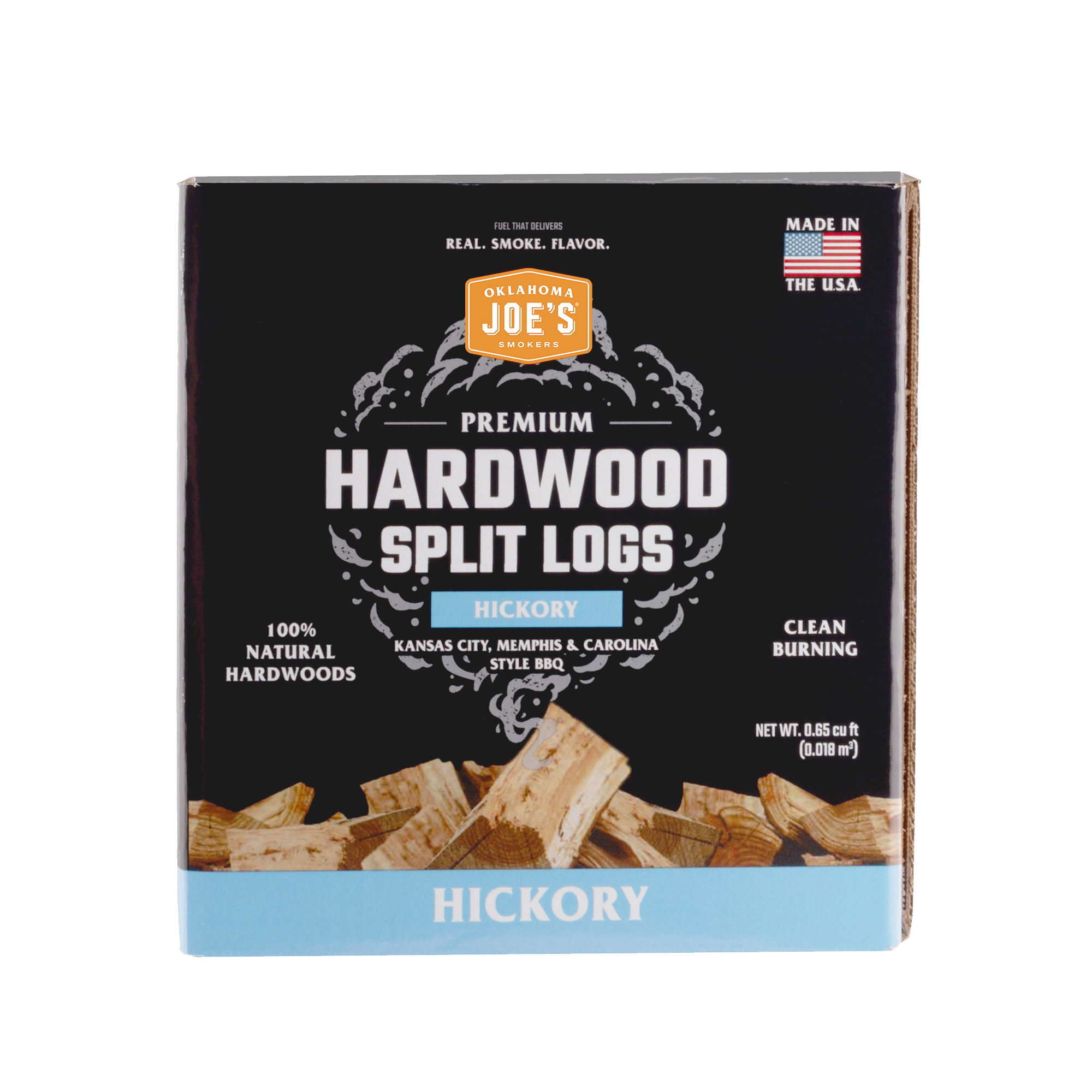 Oklahoma Joe's 3947296 Real. Smoke. Flavor. Hickory 0.65 Cubic feet Wood mini logs