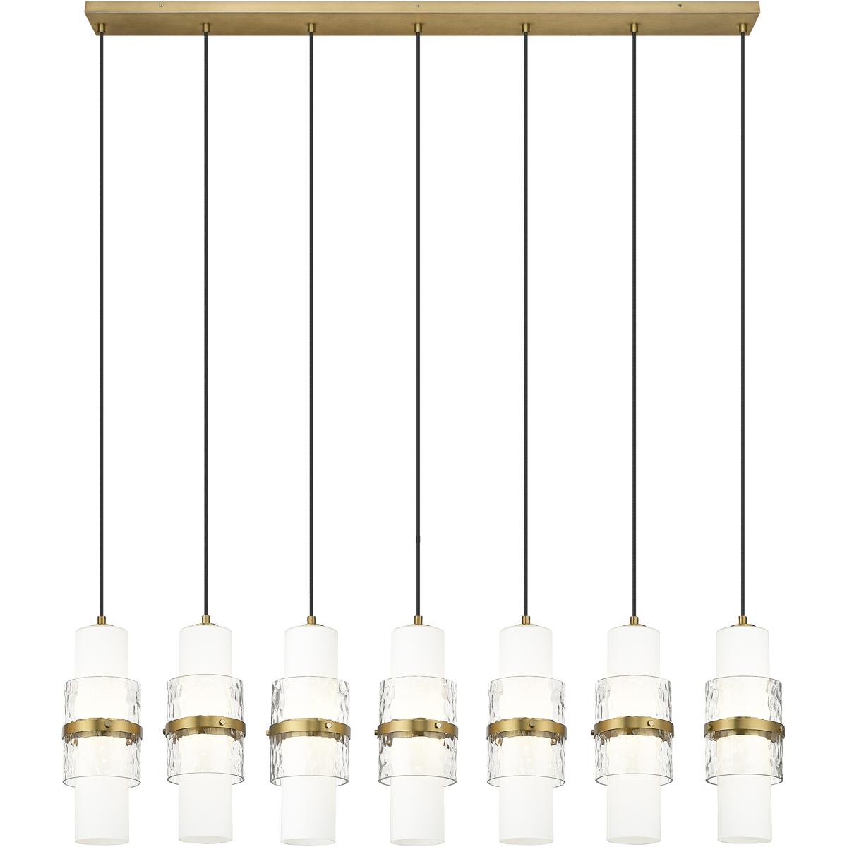 Z-Lite 1946P-7L-MGLD Cayden 7 Light 54 inch Modern Gold Linear ...