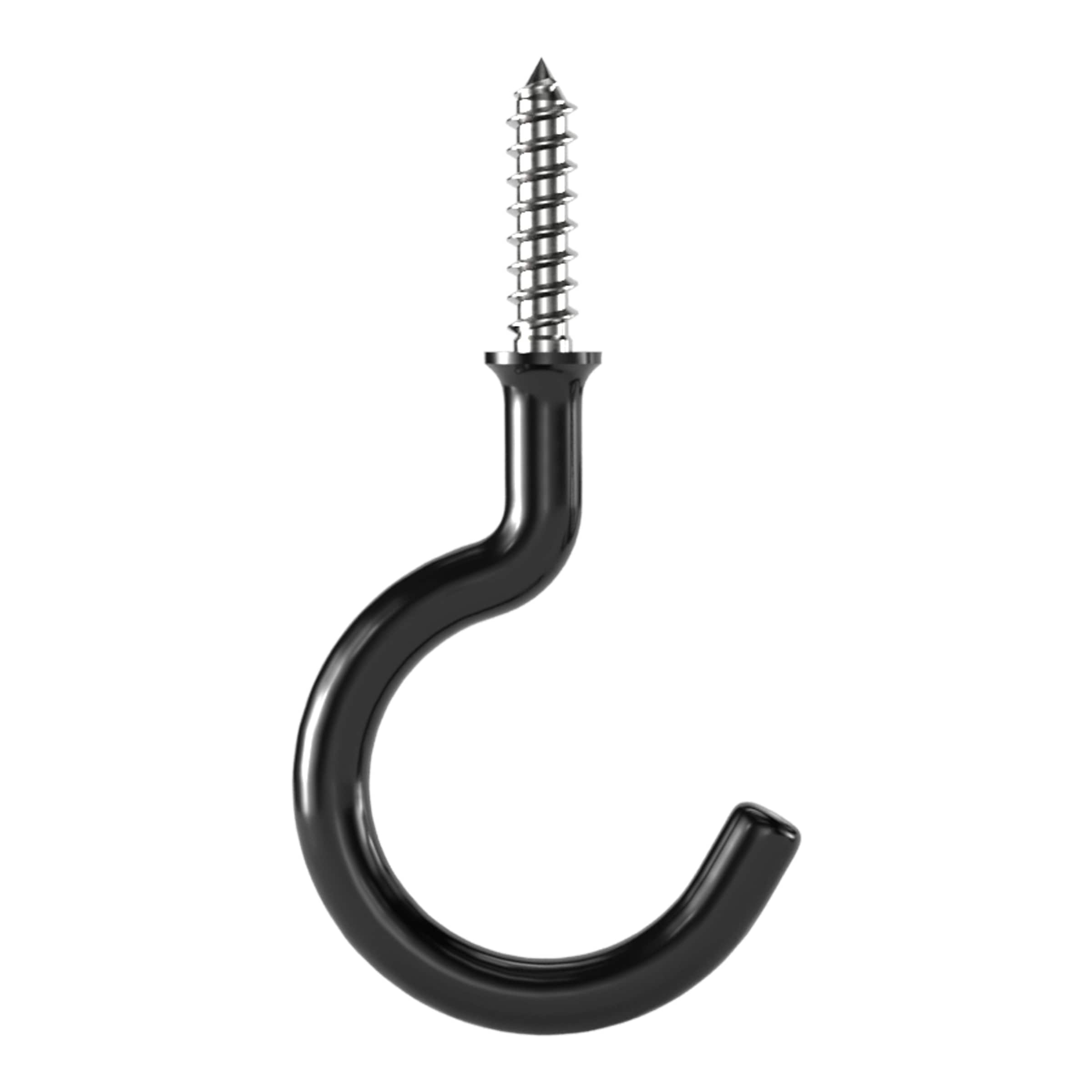 0.5 Inch / Pkg of 20 Small Key Hooks / 1/2 Screw Hooks / DIY Jewelry Hooks  / Antique Black 