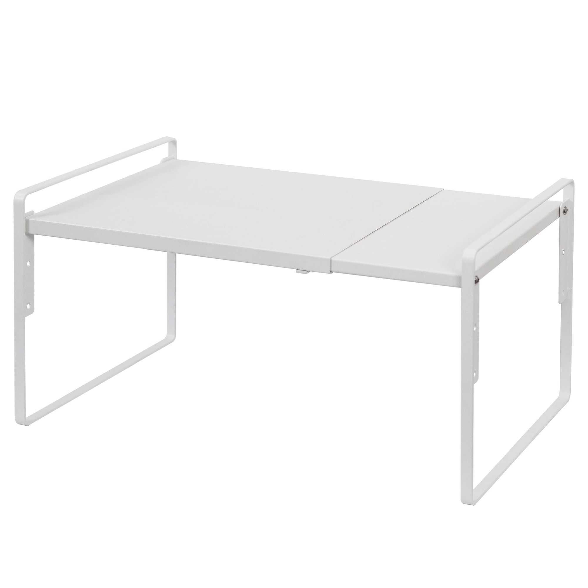 Aoibox  Expandable Height Adjustable Cabinet Shelf Organizer Riser for Kitchen Pantry Cupboard and Under Sink White XL